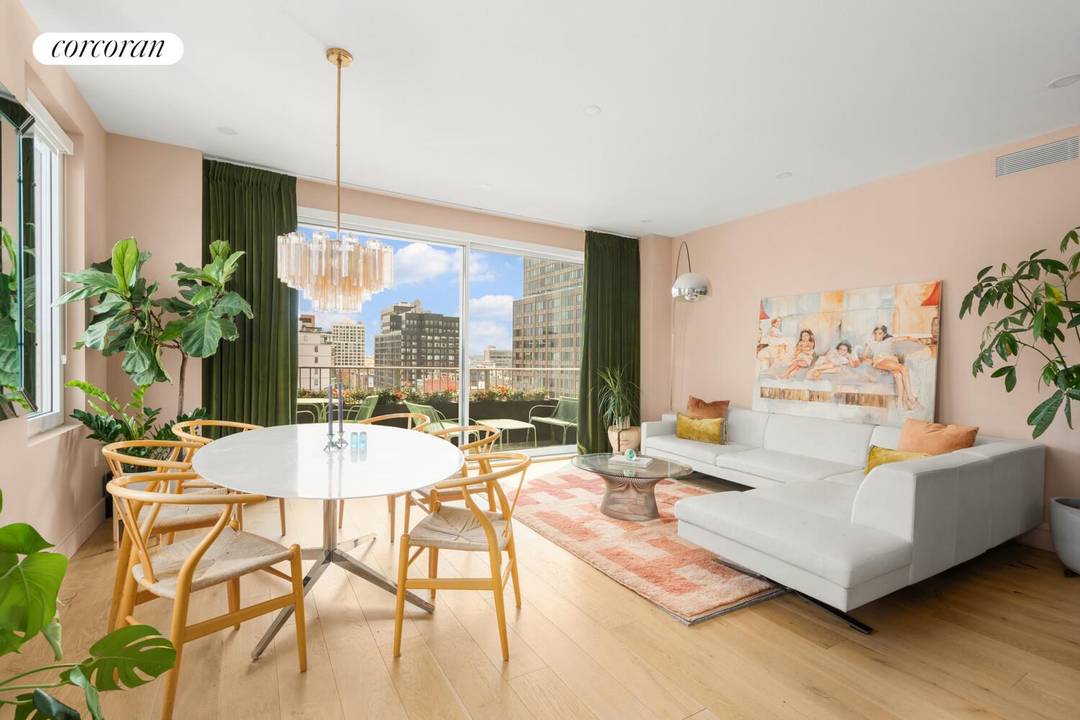 Residence 8B, a beautifully updated three bedroom home at 350 Butler Street, blends modern design with warmth, comfort, and thoughtful customization.