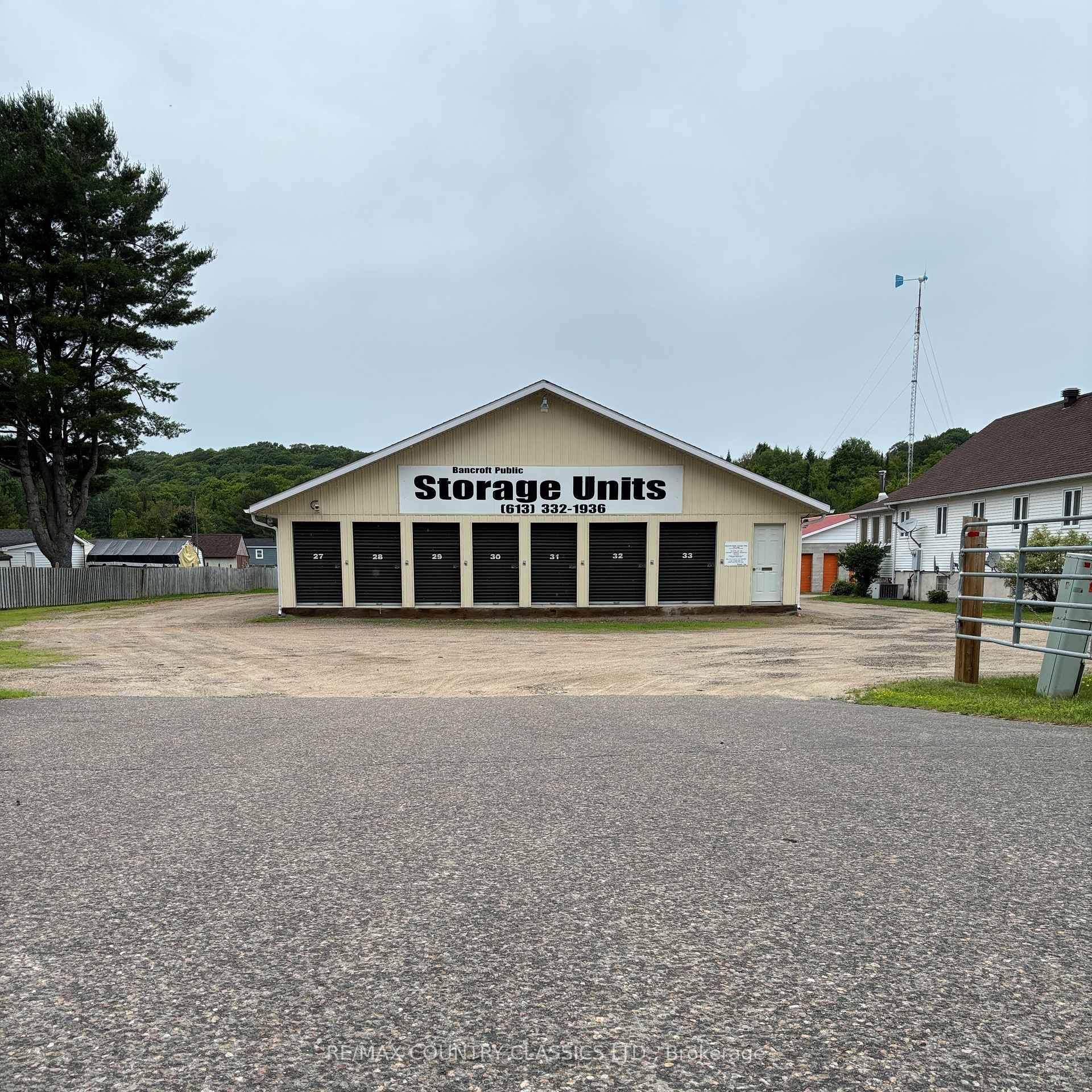 Bancroft Public Storage Units This well established, Self Storage Rental Business has been successfully serving the Town of Bancroft amp ; surrounding area for almost 20 years.