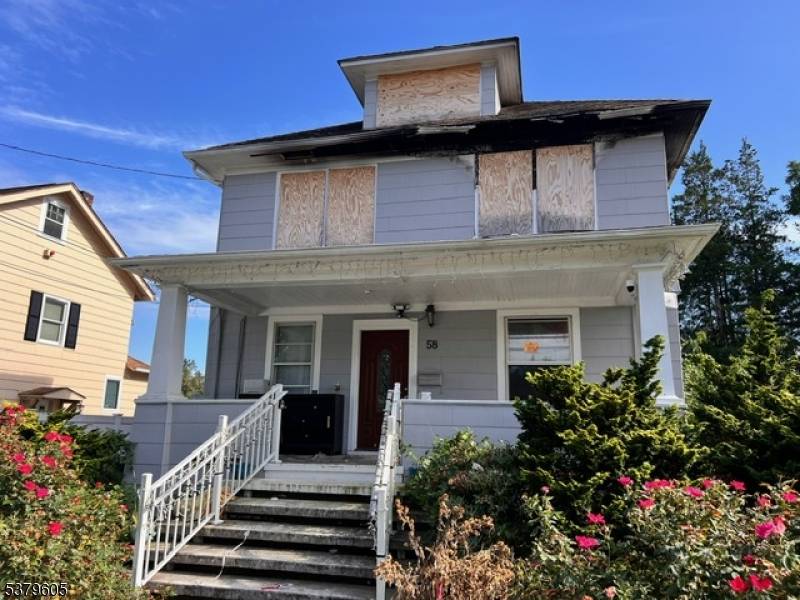 Investor Special ! 1 Family home in Wayne with major fire damage on the 2nd floor needs full rehab.