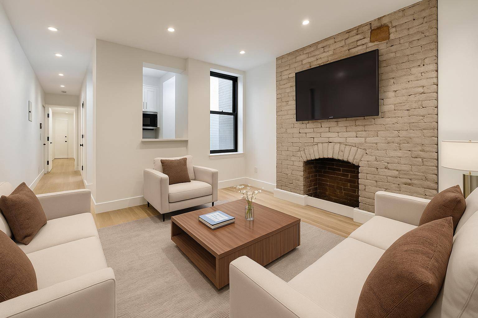 This one bedroom apartment is situated on a quiet block in Greenwich Village.