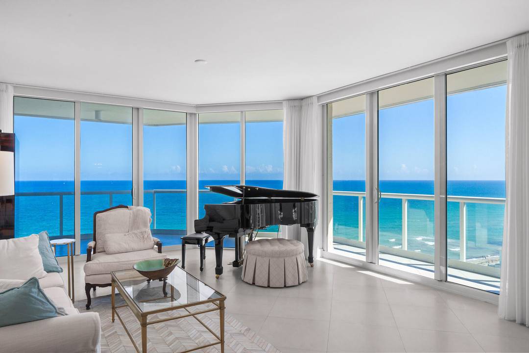 Indulge in refined oceanfront living at Renaissance on the Ocean in this southeast corner 3BR 3.