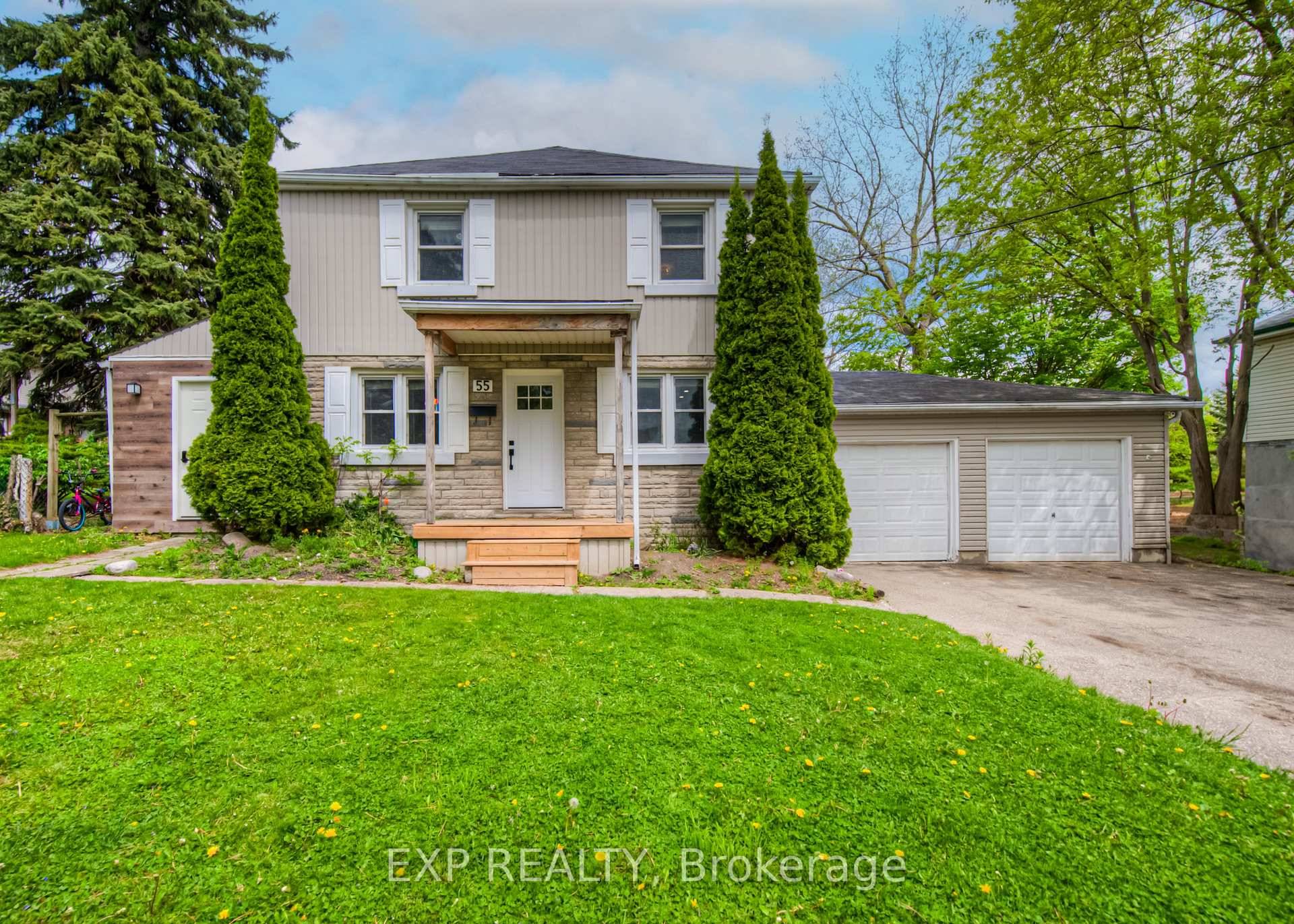 This beautifully updated 2 storey detached home sits on a rare double wide lot in the heart of Woodstock !