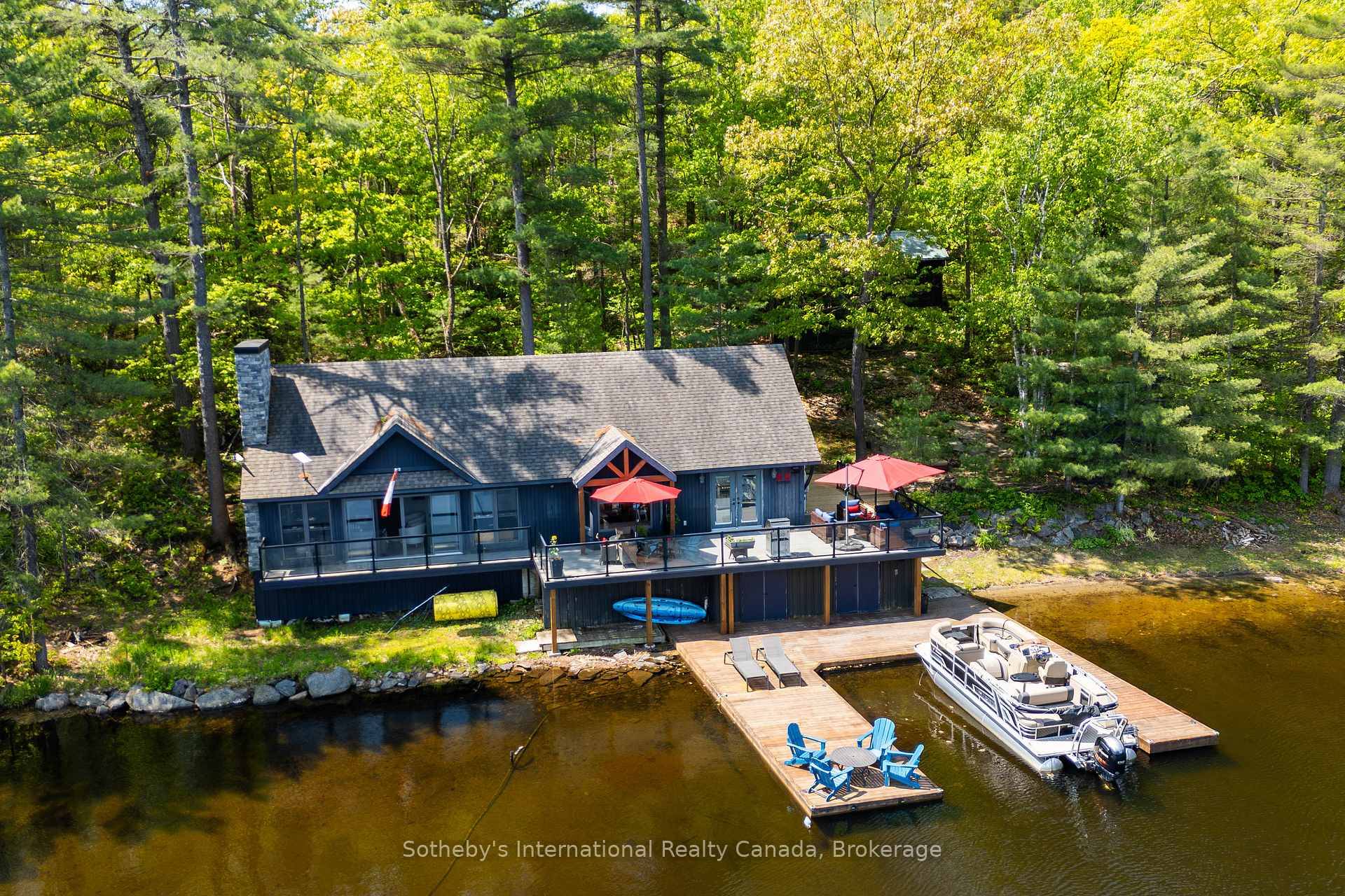 Welcome to 6394 Go Home Lake an exquisite waterfront retreat where timeless craftsmanship meets the beauty of untouched Muskoka wilderness.