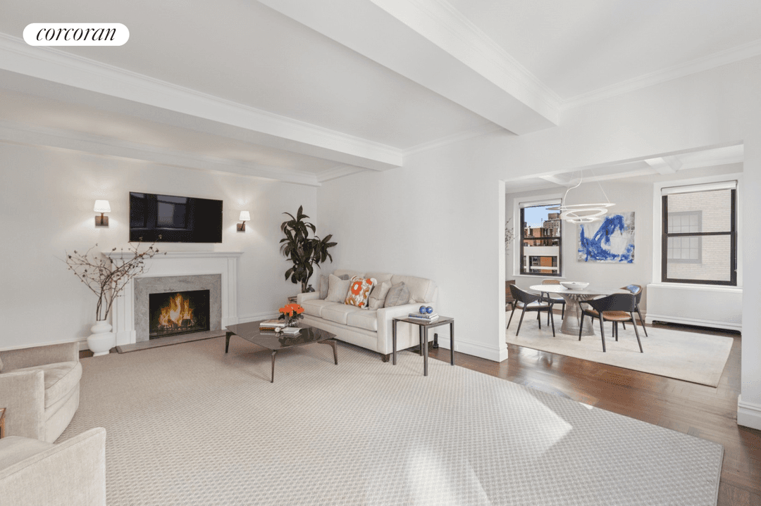 Sunny, pristine, spacious, Classic Six at elegant 55 East 72nd Street, between Park and Madison Avenues.