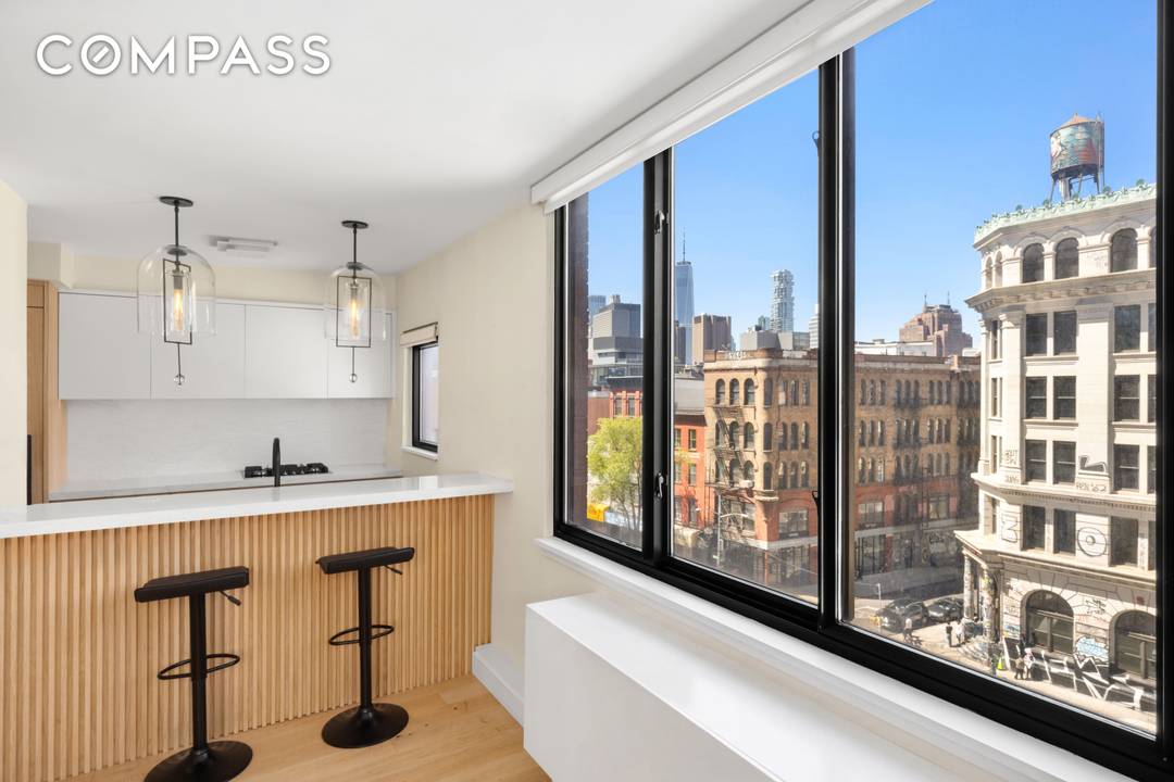 Welcome to residence 6A at 199 Bowery a beautifully renovated 2 bedroom, 2 bathroom corner condo in the heart of Nolita where downtown charm meets effortless luxury living.
