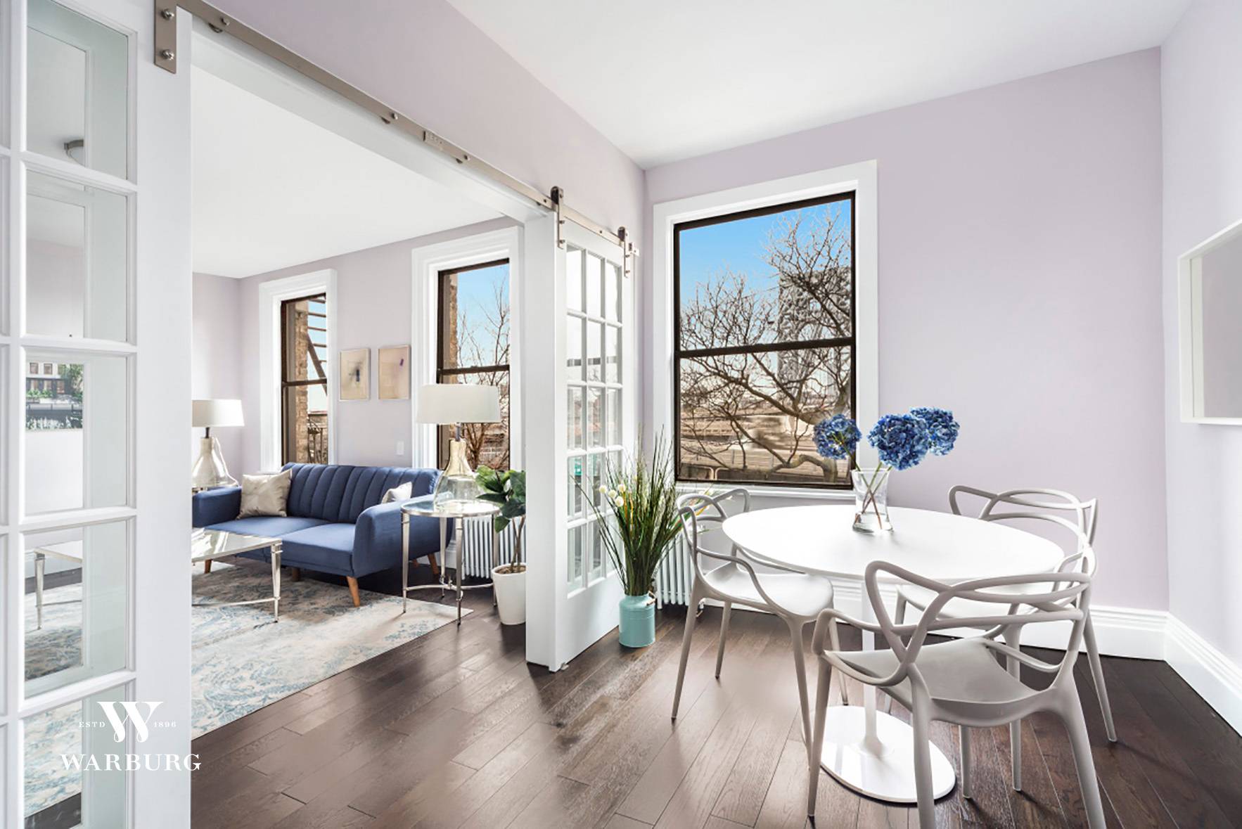 NO BOARD APPROVAL ! In these unprecedented times, it is a true joy to find an apartment with the space and flexibility to be able to work comfortably from home.