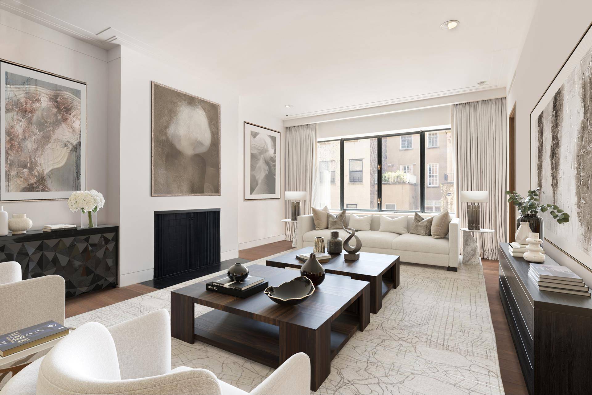 EUROPEAN CHIC LOFT LIKE FULL FLOOR PRE WAR CONDOMIMIUM TOWNHOUSE 16 E 84 3rd floor, is a mint condition, hidden gem on the Upper East Side.
