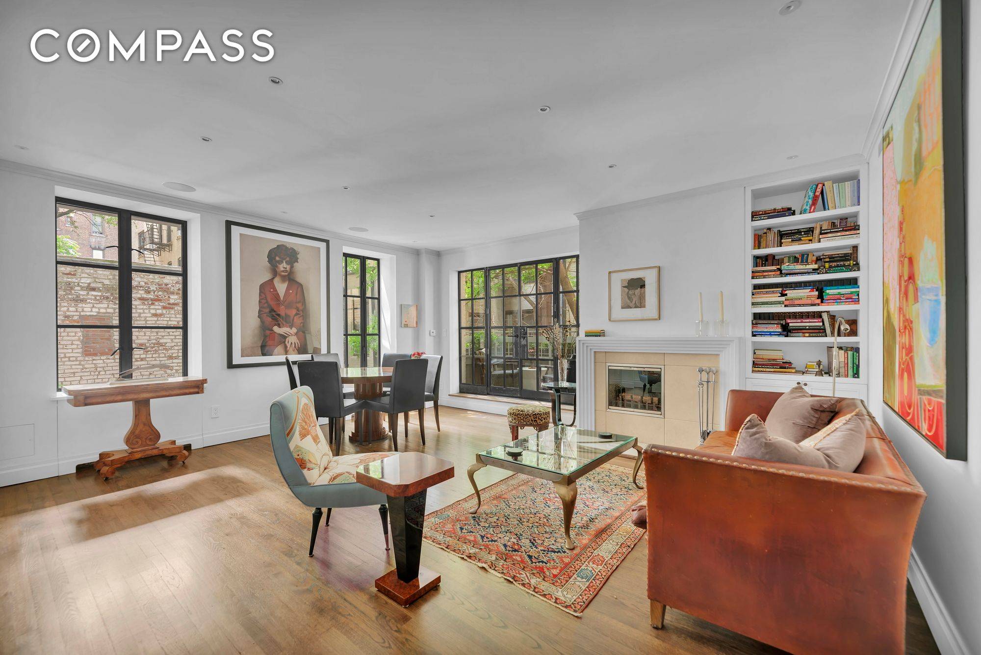 ROMANCE IN THE TREETOPS A Terrace Garden, A Working Fireplace, A Rambling Renovated Residence in Ultra Prime Location w Central AC amp ; Laundry Rare is the home that speaks ...