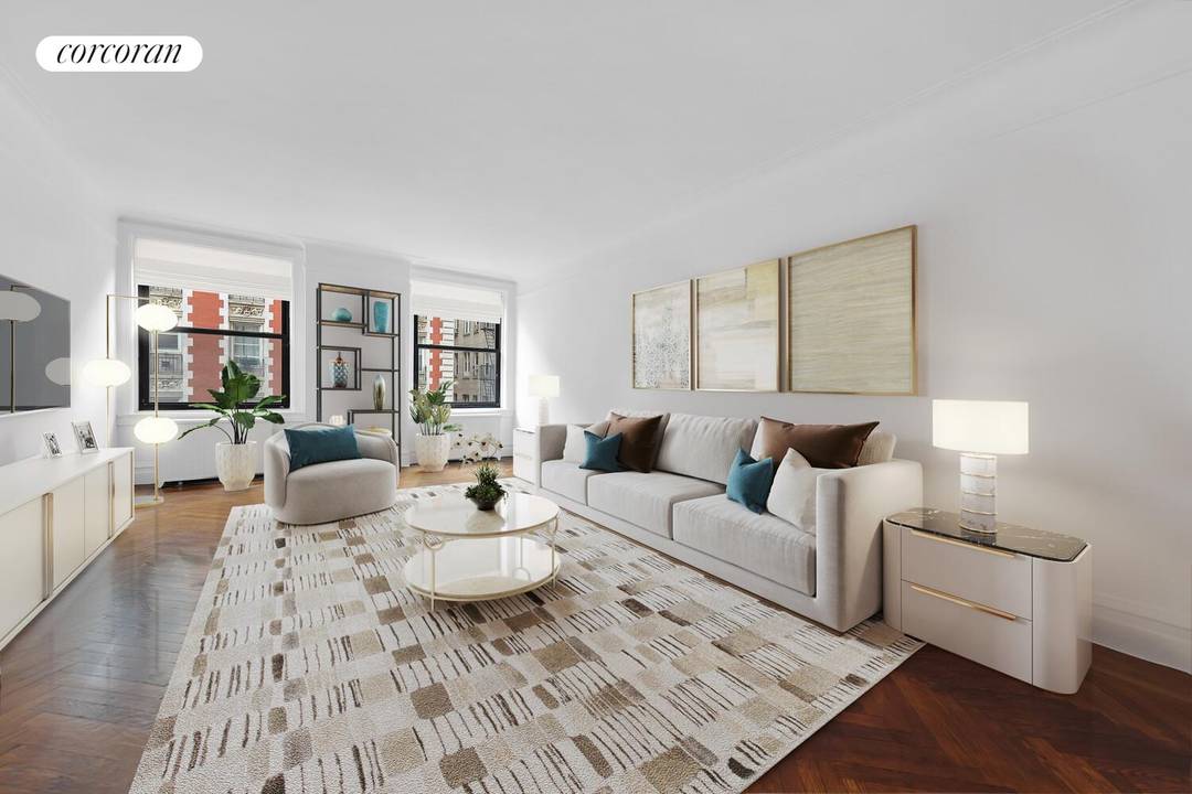 Enter a world of timeless Upper West Side elegance where gracious living meets grand scale.