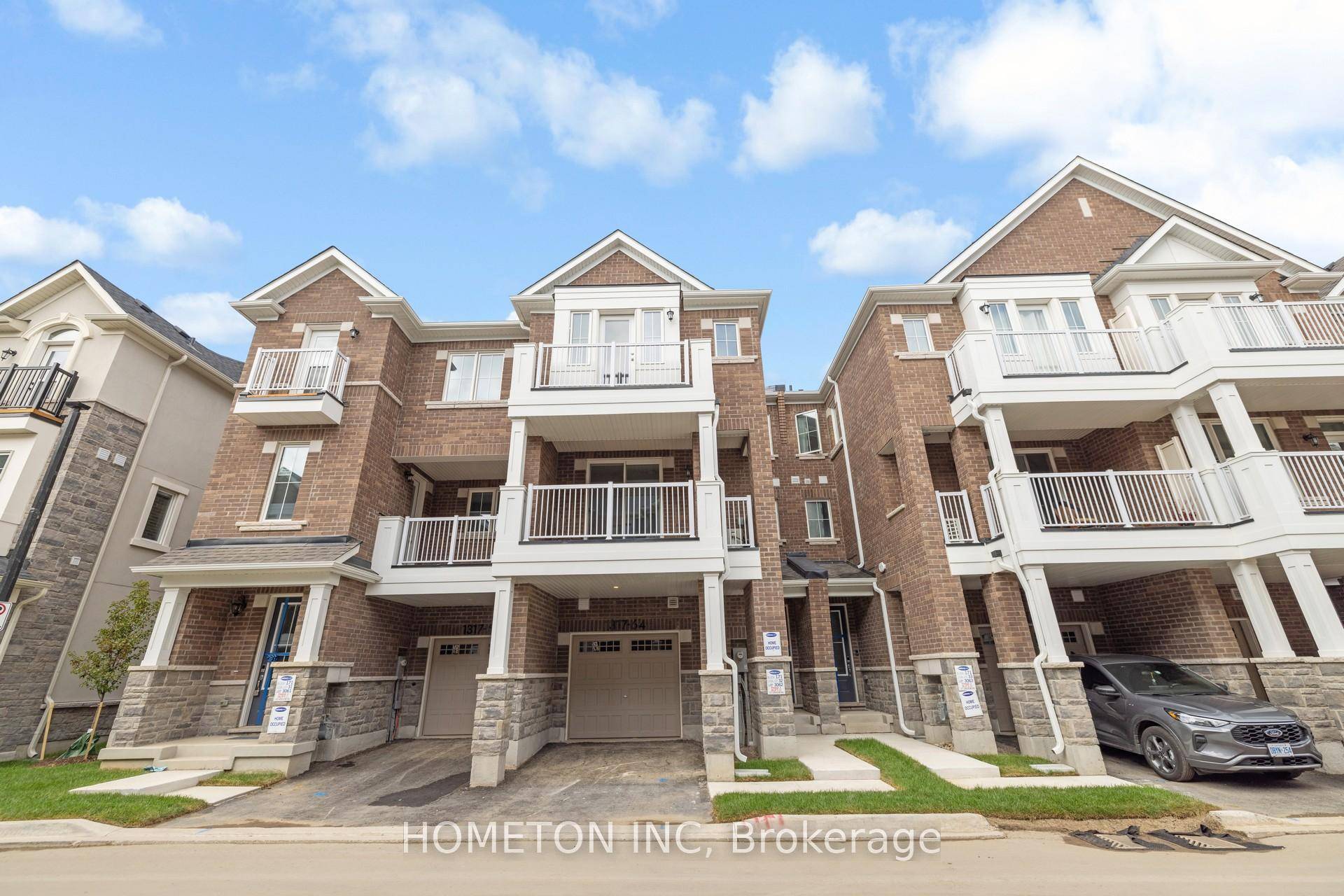 This is a newly built three story townhome by Mattamy Homes in prestigious Milton Hawthorne East Village.