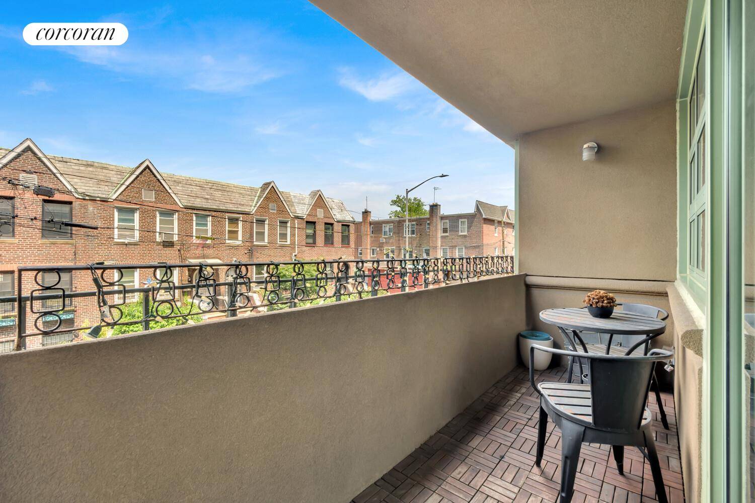 Spacious Northeast Facing 1 Bedroom with Private Terrace in Historic Building.