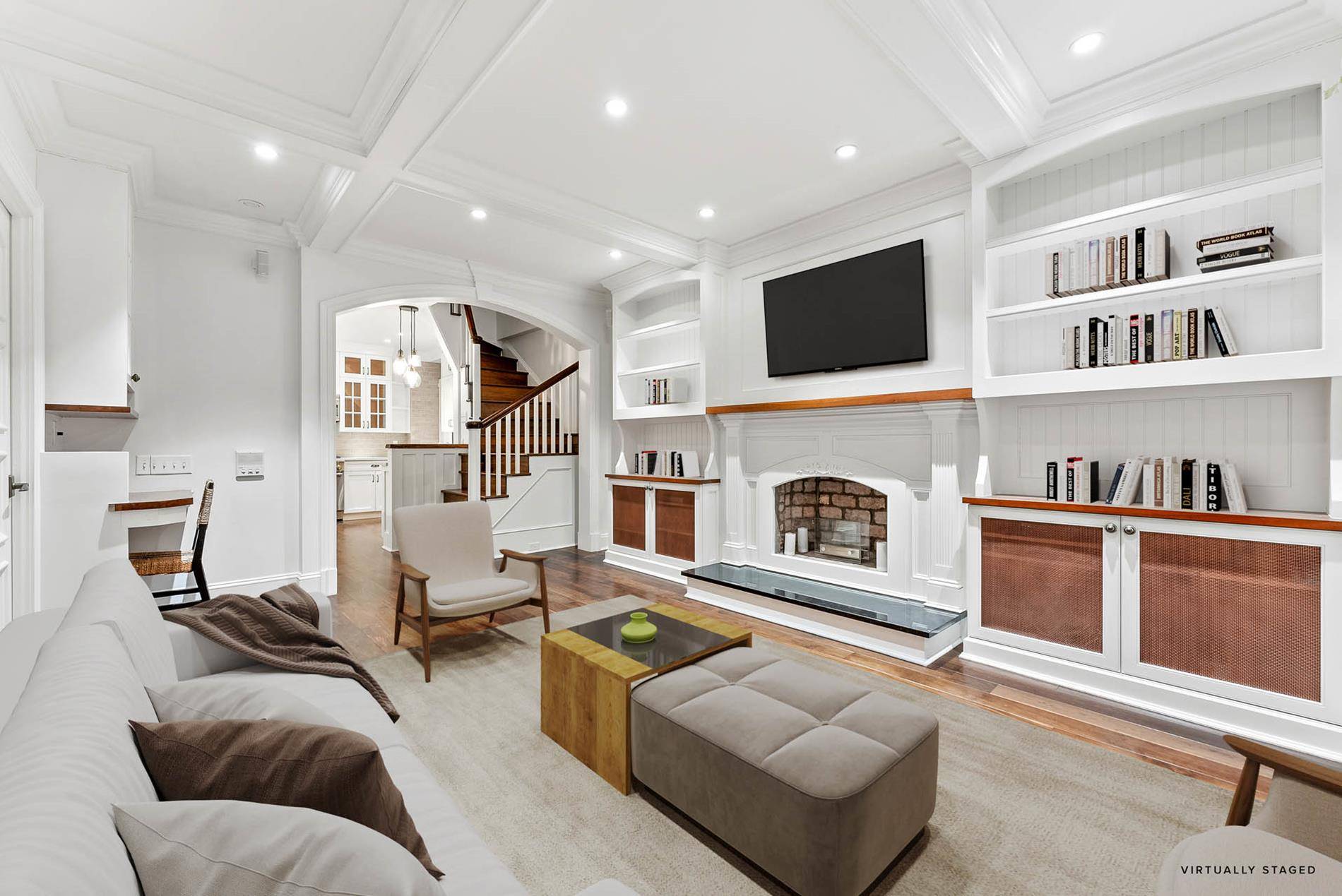 This meticulously renovated pre war maisonette duplex perfectly balances classic charm with modern sophistication.