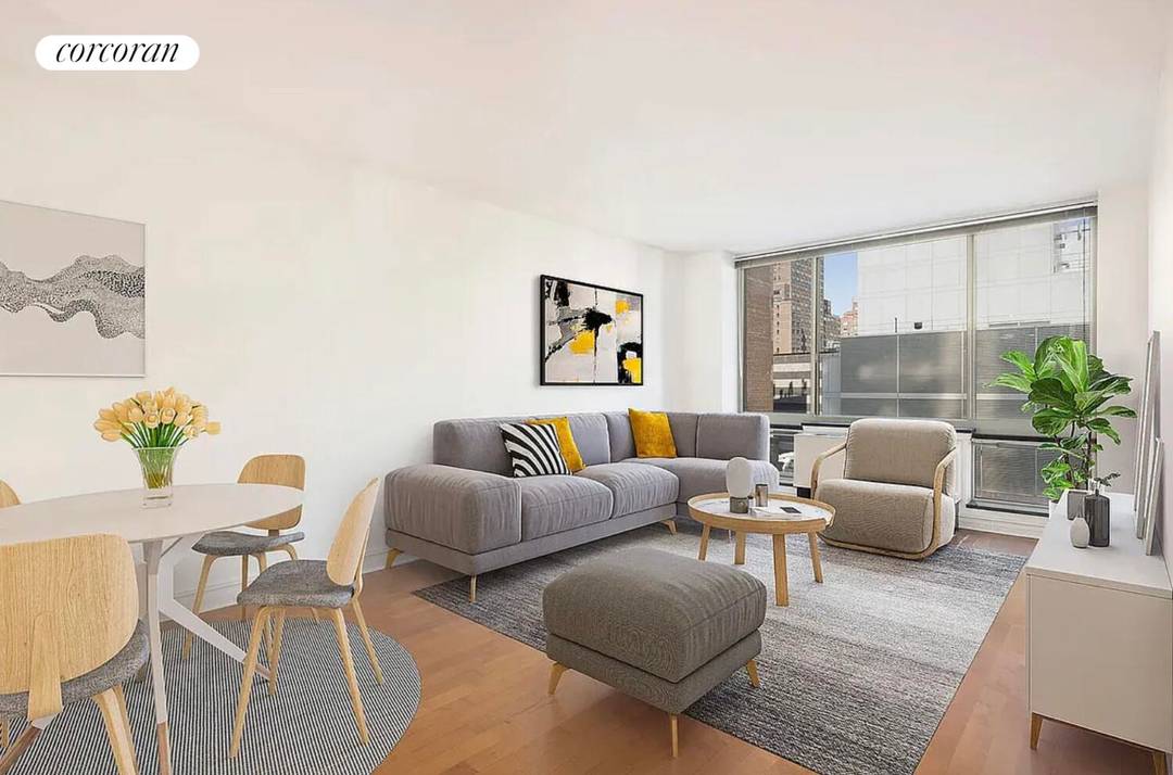 Spacious one bedroom in Bridge Tower, a full service, amenity rich condominium on the Upper East Side.