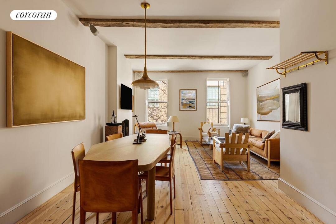 Nestled within an intimate pre war cooperative in one of the most charming and desirable pockets of the West Village, this rare one of a kind home is now available.