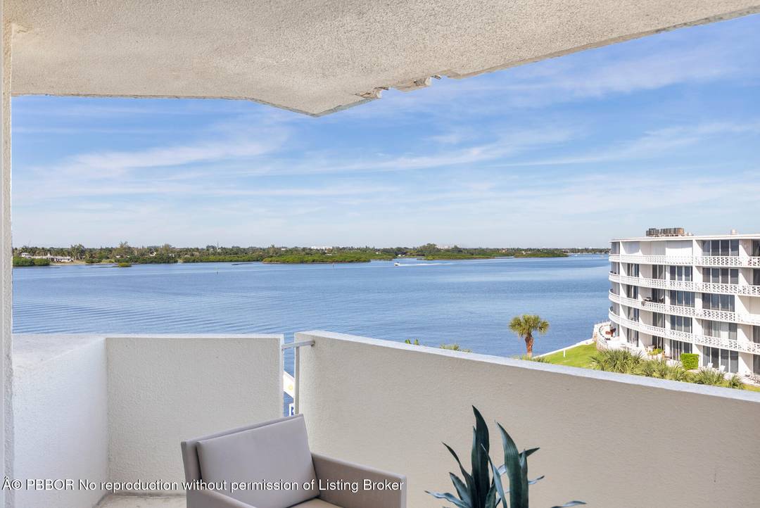Experience breathtaking water views from this fully renovated residence, complete with a private balcony in one of Palm Beach Island's most prestigious intercoastal communities.