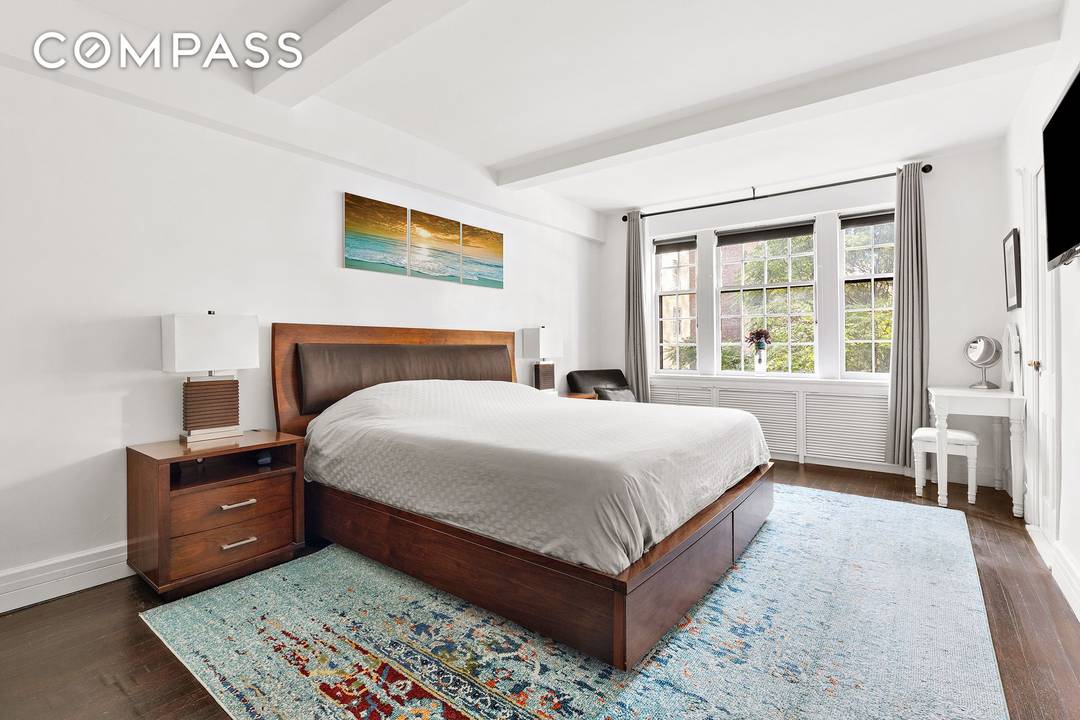 A must see... renovated extra large Junior 4 with 1 1 2 baths is available in this rare prewar apartment.