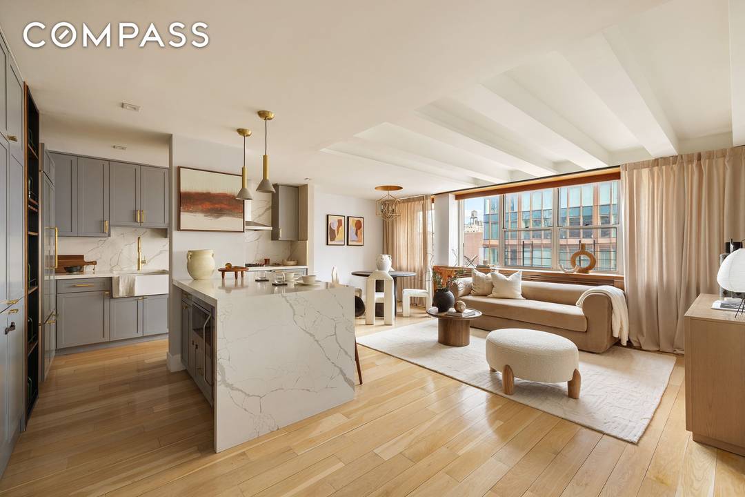 Located in the coveted Gramercy Park neighborhood, this three bedroom, two bathroom home offers a rare opportunity to live with exclusive Key access to Gramercy Park.