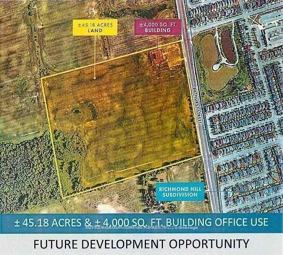 5 Acre Parcel, Frontage 340 ft x 660 ft of depth, Rare Commercial Investment Opportunity, Bathurst St.