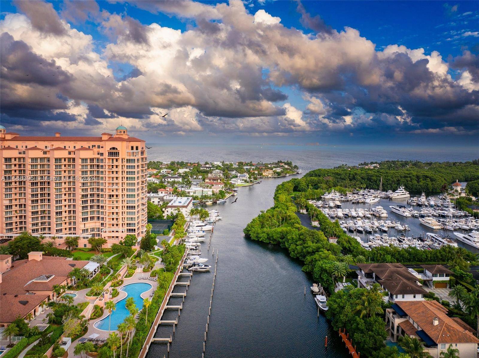 Located in the highly sought after and exclusive Gables Club, this beautiful almost 3000SF unit offers unobstructed views of Biscayne Bay and the Miami skyline.