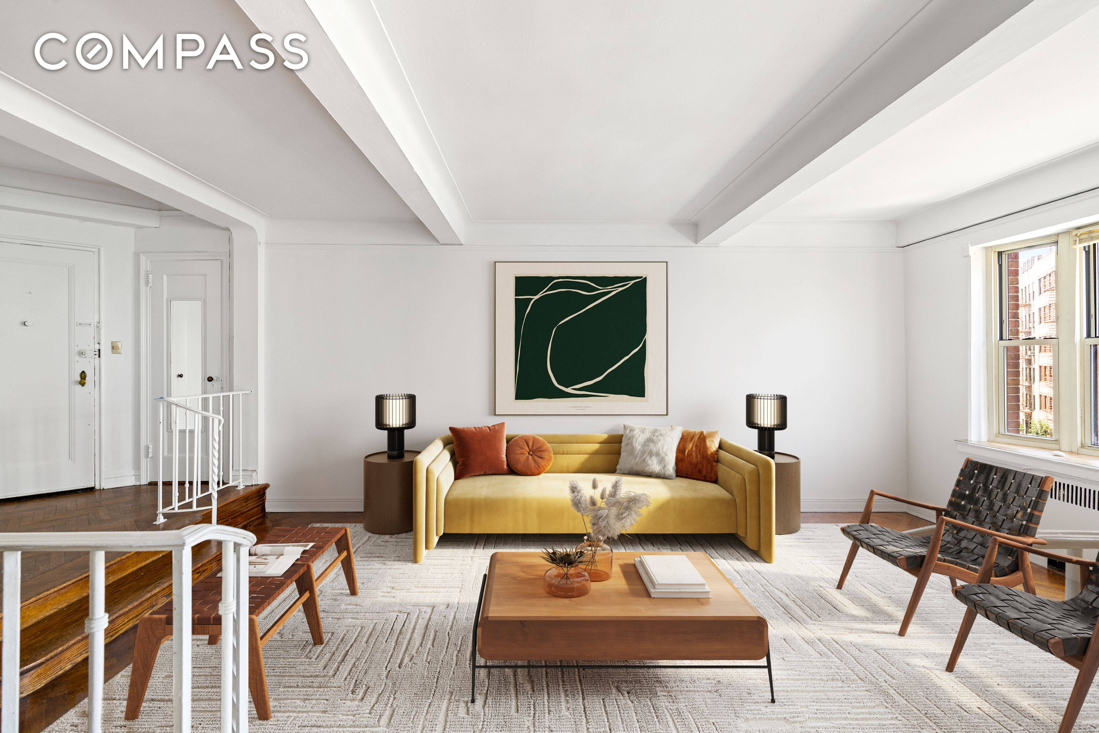 Sunny One bedroom Pre war Condominium w Beautiful City and Hudson River Views Your chance to live in the most sought after pre war condo building in Hudson Heights The ...