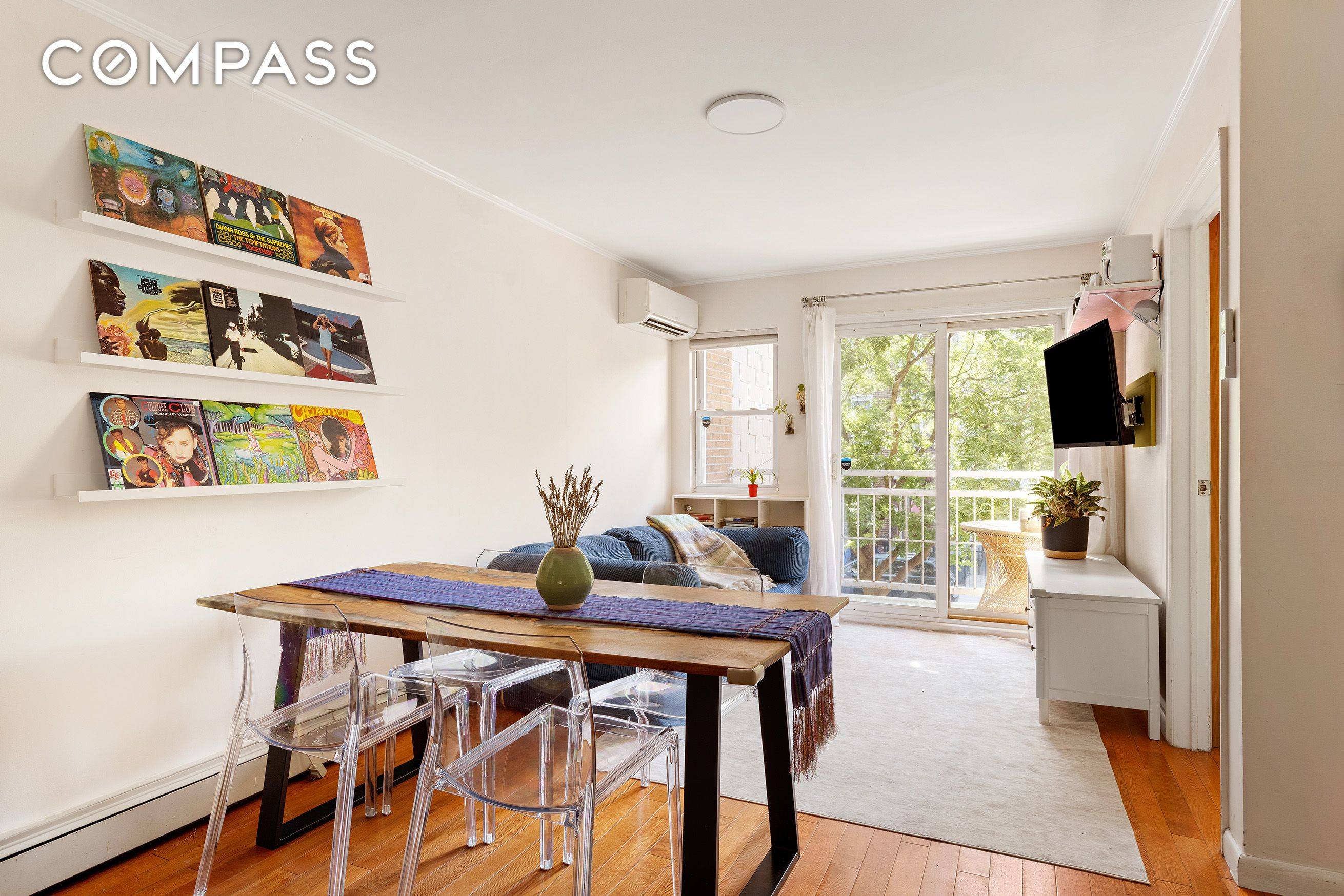 Incredible opportunity to own a three bed, two bath apartment with low monthlies right off the Dekalb L in the heart of Bushwick.