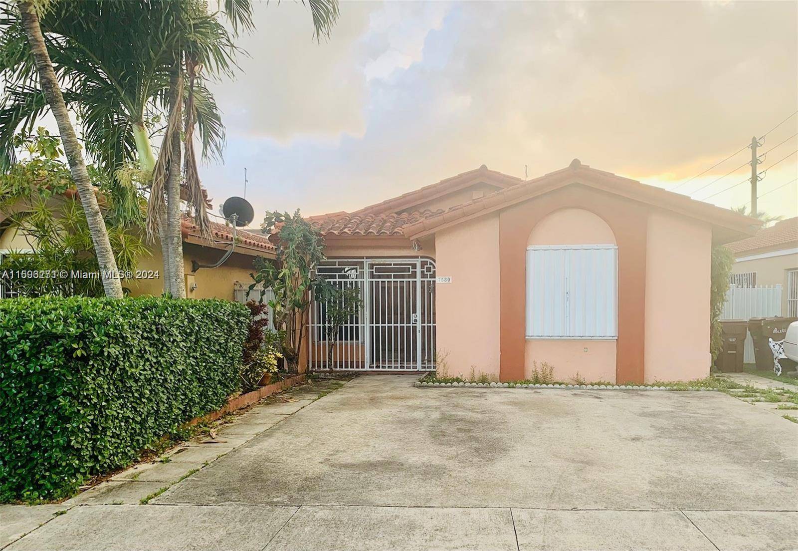 Charming 3 bedroom, 2 bath home centrally located in Hialeah Gardens, perfect as a starter home !