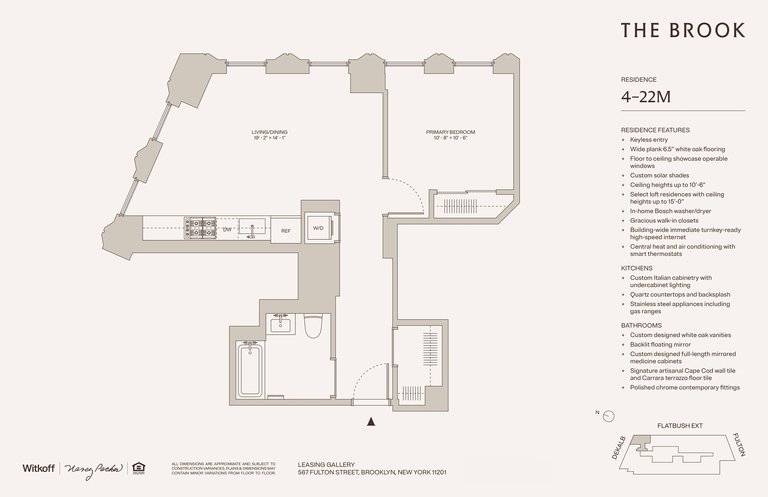 Reach out today to schedule a tourImmediate Occupancy AvailableBe one of the first to preview The Brook, Downtown Brooklyn's newest architectural masterpiece.