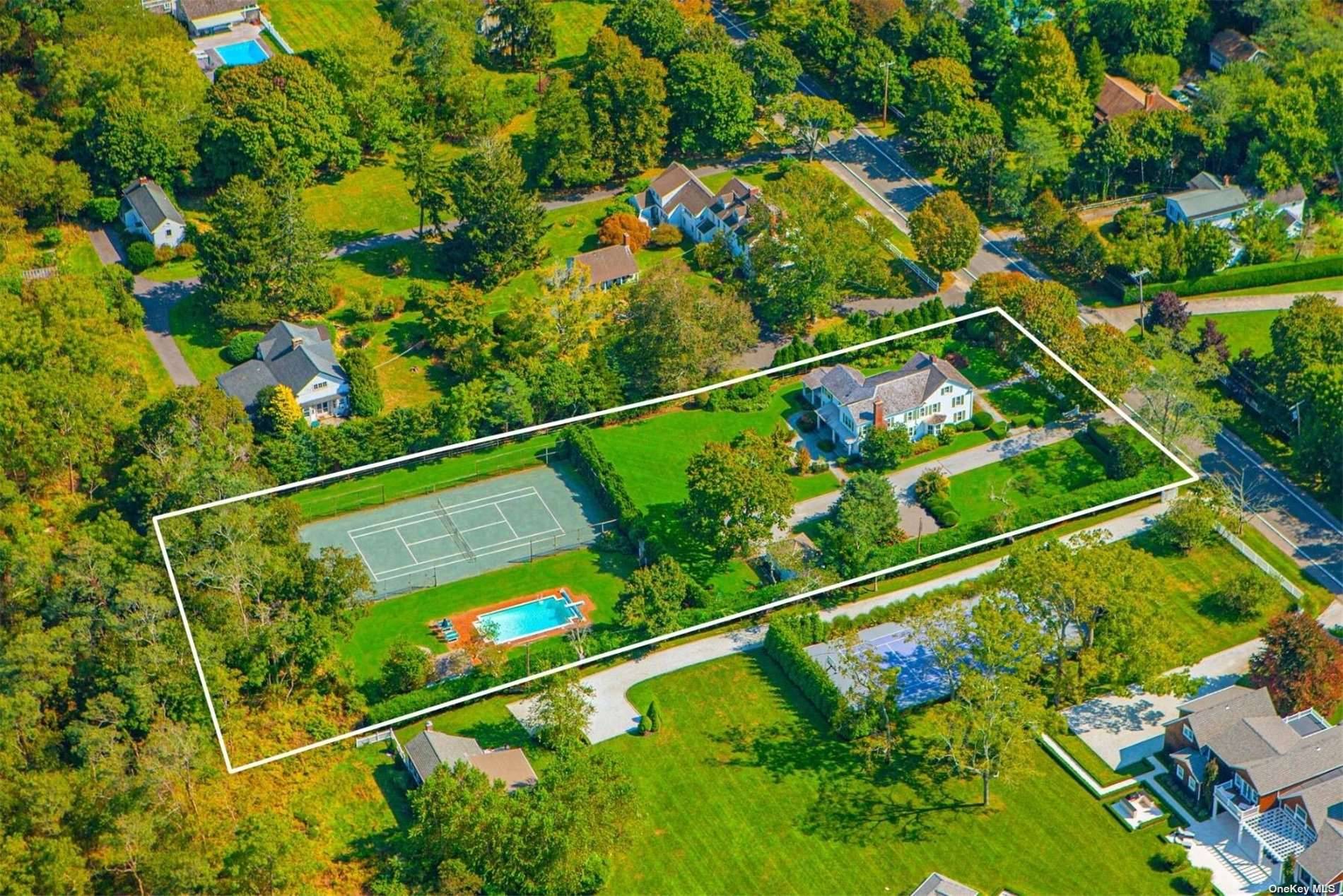 Historic, Gated Country Estate with Gunite Pool, Tennis Court amp ; Cabana This extraordinary property has a movie set quality, with theatrical flourishes both inside and out.