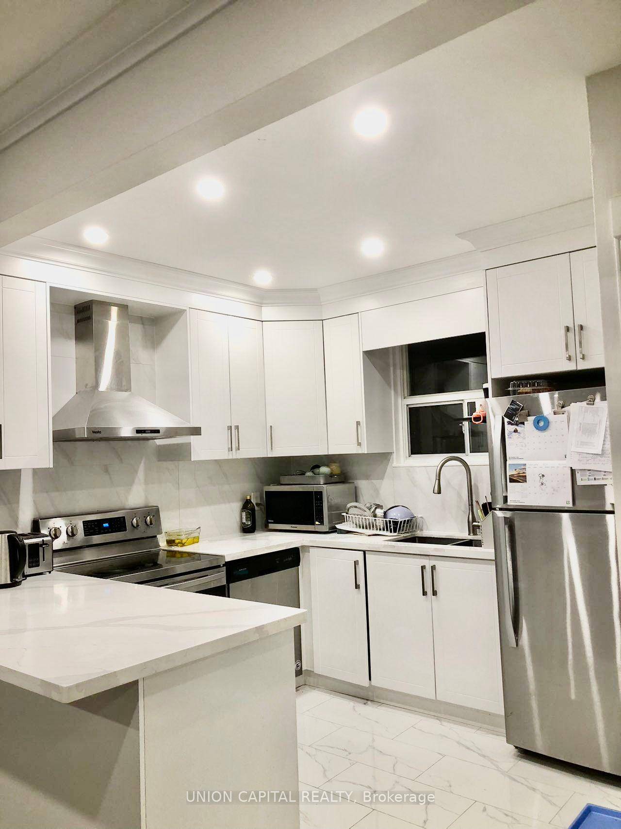 Available September 1 ! Facing South Newly Renovated Open Concept 3 Bedroom Main floor for lease On A Premium Lot, Backing Green Space.
