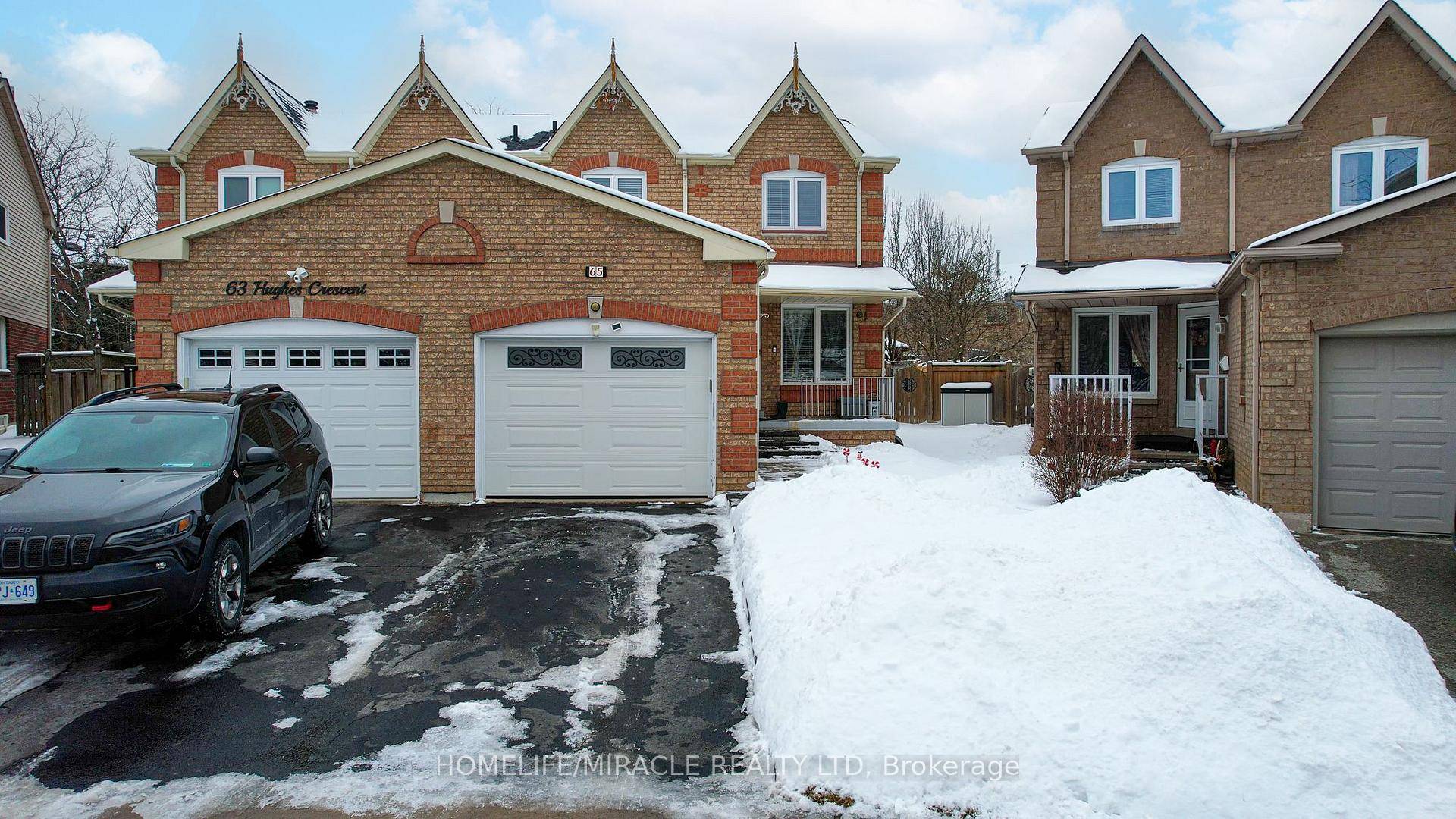 Stunning three bedroom semi detached home in a highly sought after Ajax neighborhood !