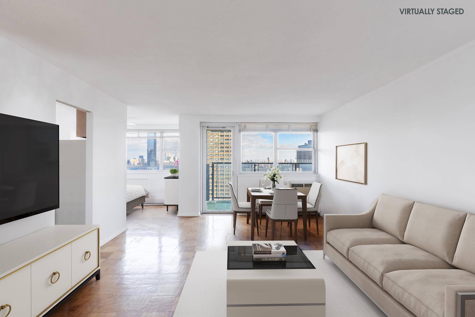 ALL OPEN HOUSES BY APPOINTMENT ONLY PLEASE VIEW VIDEO FOR MORE DETAILS This perfect junior one bedroom sits high above Brooklyn Heights with north views of the city and the ...