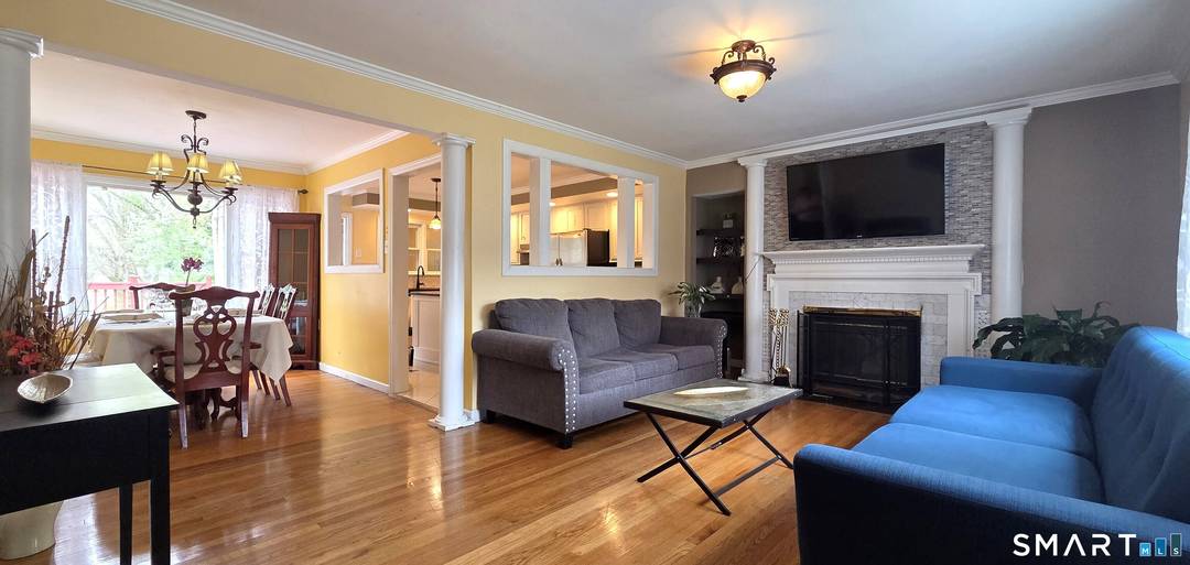 Located on a cul de sac just north of the Merritt Parkway, this lovely four bedroom, two bath Cape Cod style home is situated on a level half acre lot ...