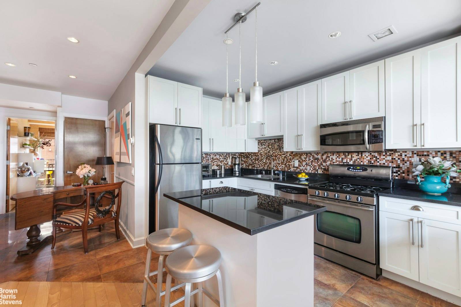 A Park Slope two bedroom condo that enjoys a huge south facing terrace with incredible park and city views, a 2nd balcony, and a tax abatement !