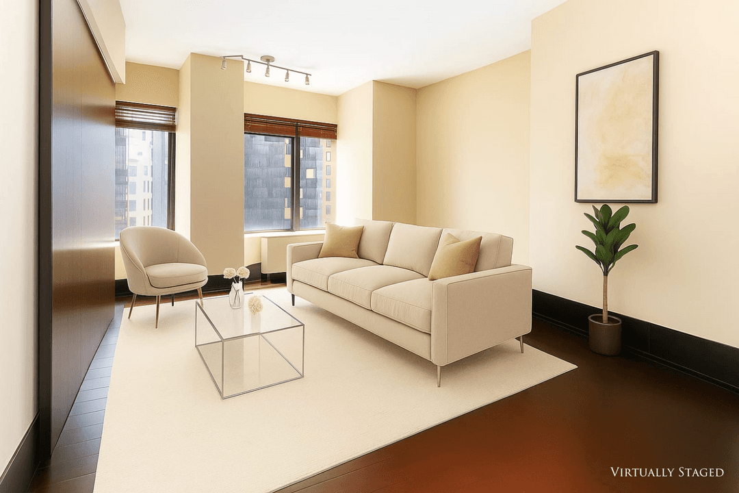 Welcome to this stunning one bedroom residence offering open, unobstructed views of the iconic Wall Street skyline.