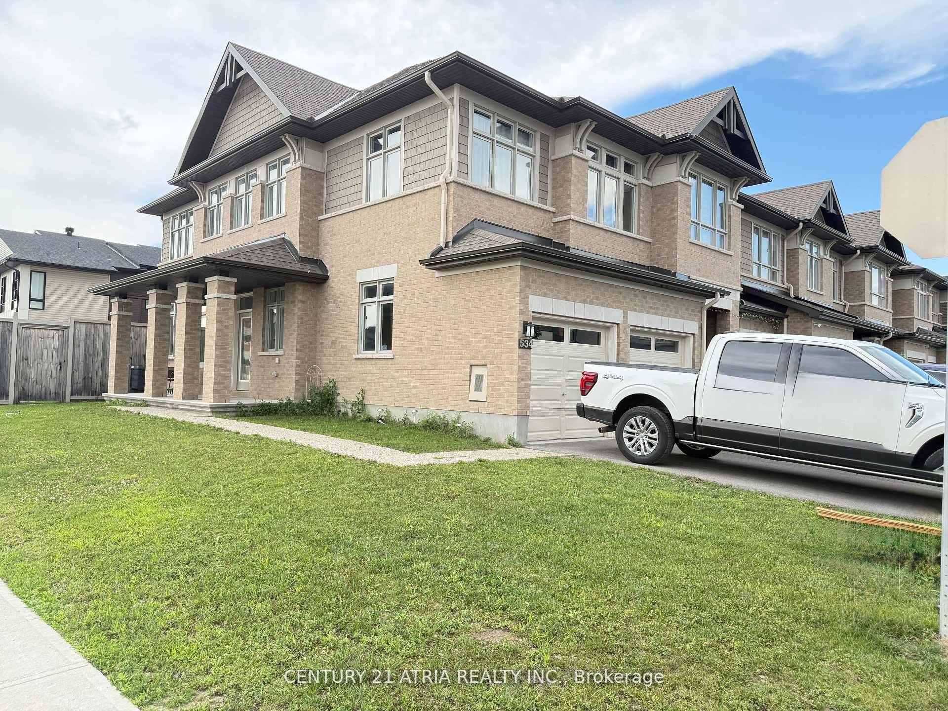 Discover the charm and elegance of a rare freehold corner townhome at 534 Triangle St, Ottawaa standout gem in todays market !