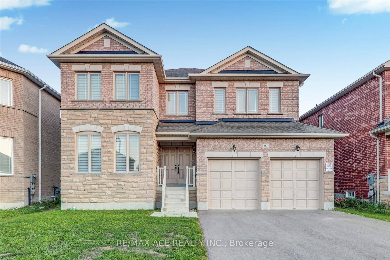 Perfect layout with bright, spacious 4 BR, 4 WR, double garage, 4 parking driveway, and no sidewalk.
