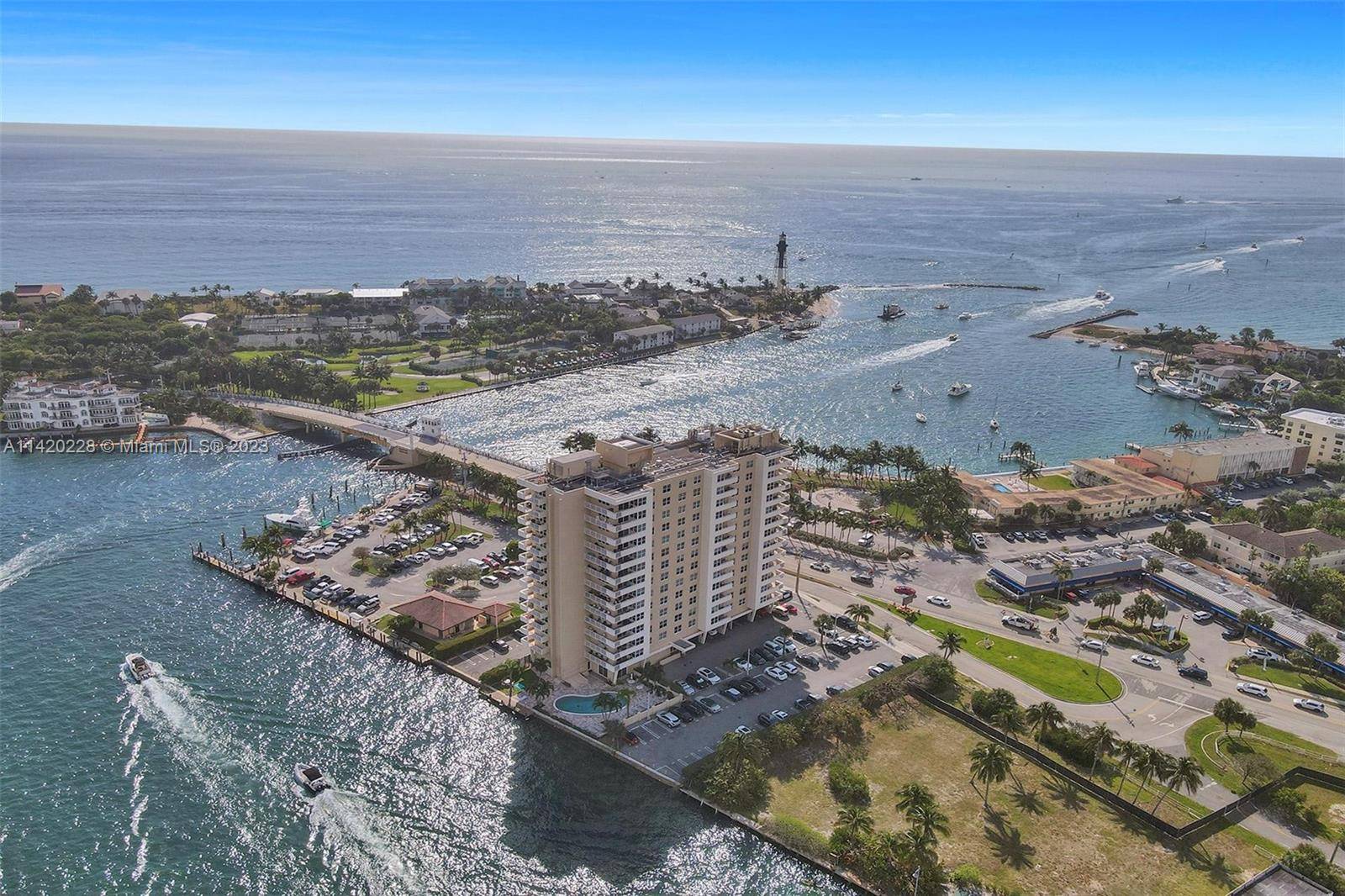 Amazing location in the highly desired coastal property of Hillsboro Light Towers directly across from the Hillsboro Lighthouse and Inlet Park.