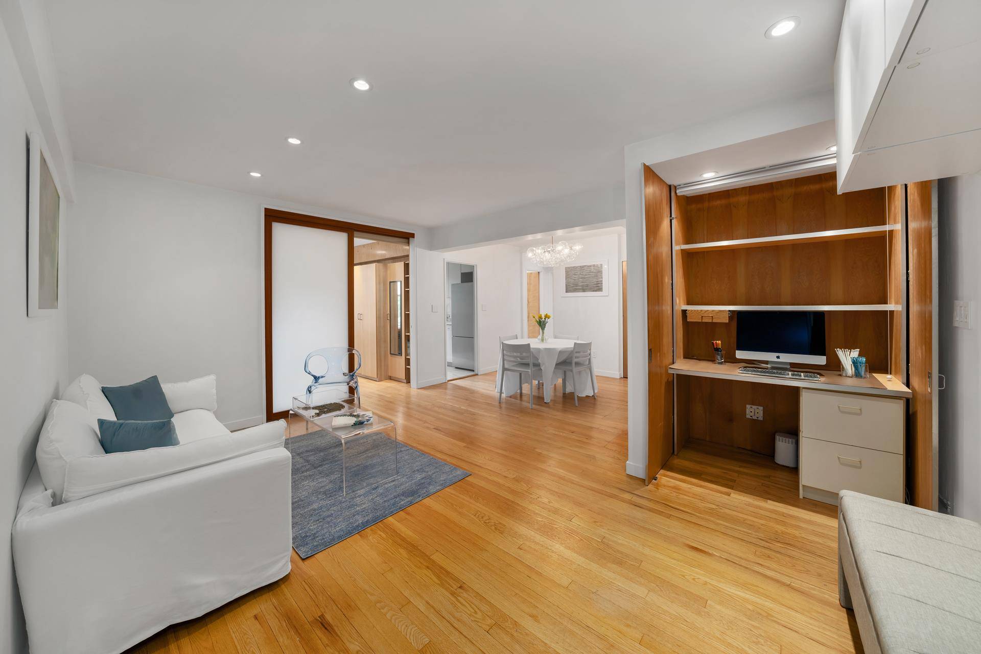 Welcome to Apartment 416 A Spacious, Sun Filled Corner Gem in the Heart of Greenwich Village This beautifully renovated and oversized corner home has been thoughtfully converted from a gracious ...