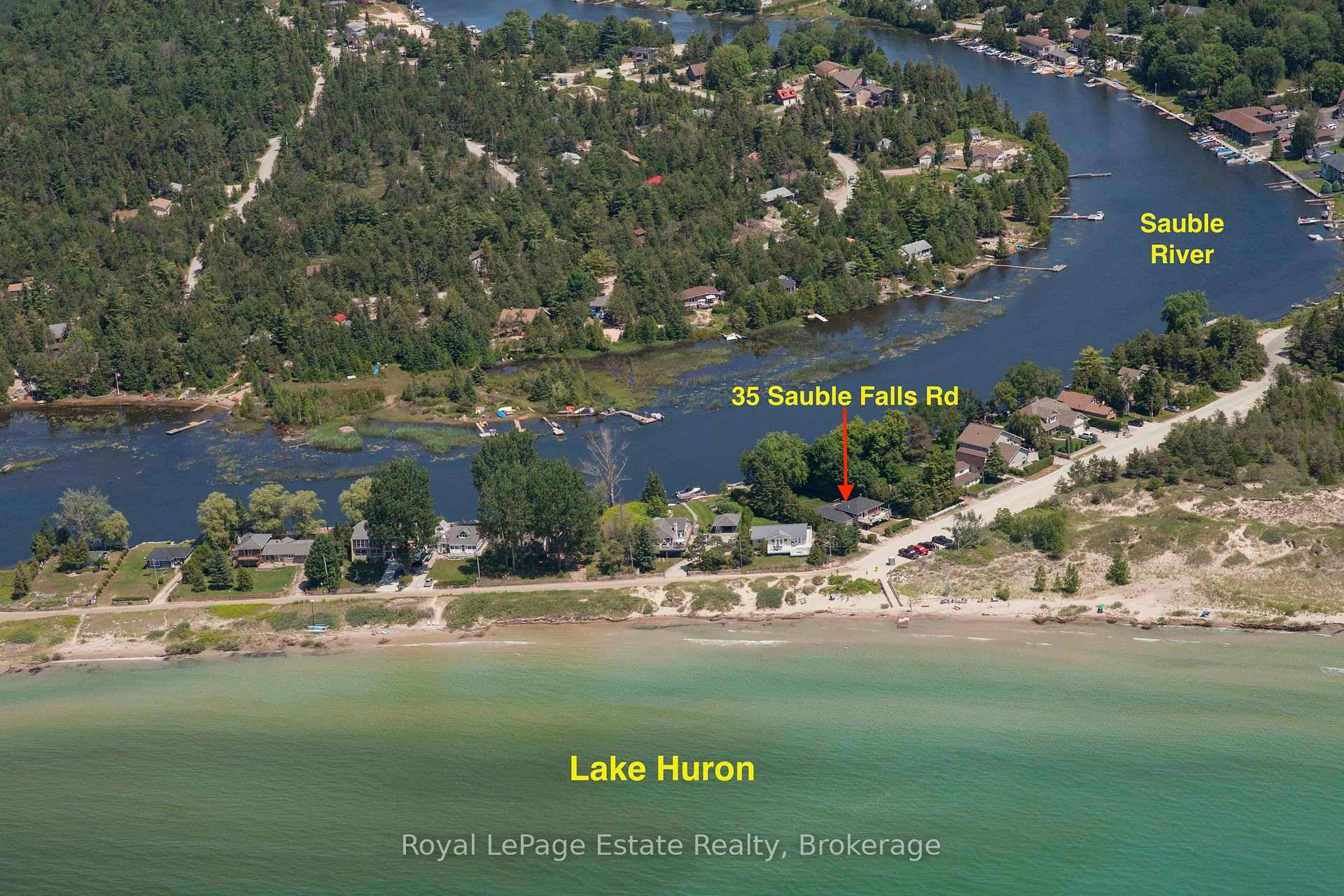 RARE OPPORTUNITY BEACHFRONT and RIVERFRONT OASIS in North SAUBLE BEACH !