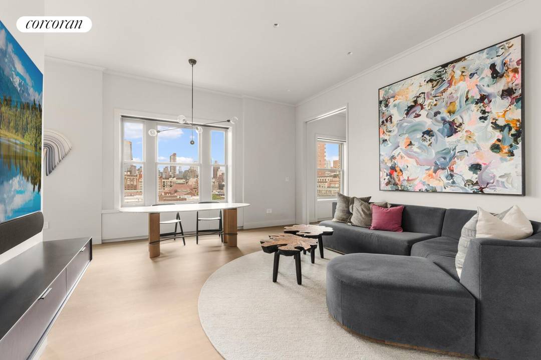 No detail was overlooked in the renovation of this light flooded 2 bedroom, 2 bathroom home offering some of the best views in Manhattan from the top floor of this ...