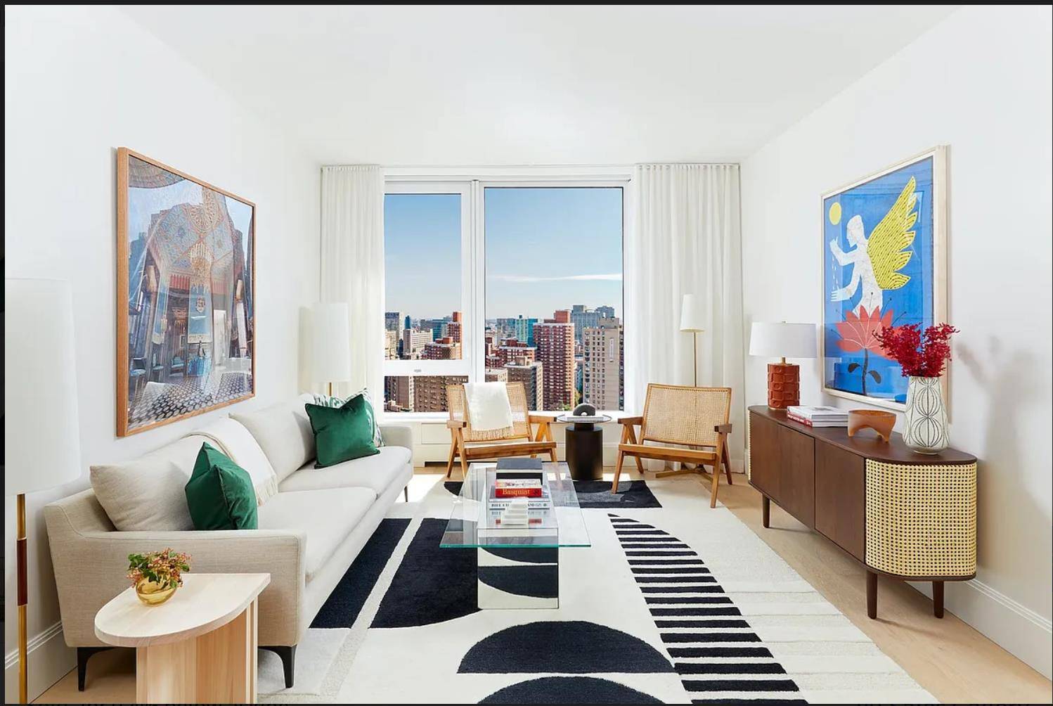 Residence 4E is a Western facing studio home offering both value and gracious living.