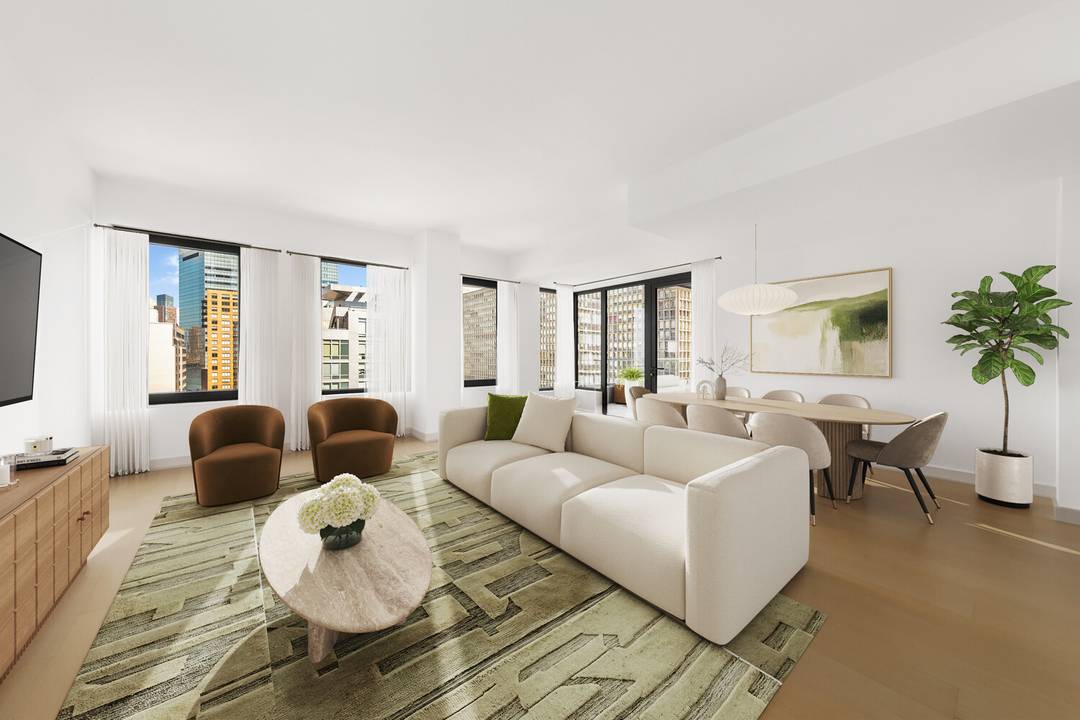 Residence 1403 is a stunning 1, 178 square foot, two bedroom, two bath residence that epitomizes luxury and modern sophistication, complemented by an intimate 87 square foot private terrace that ...