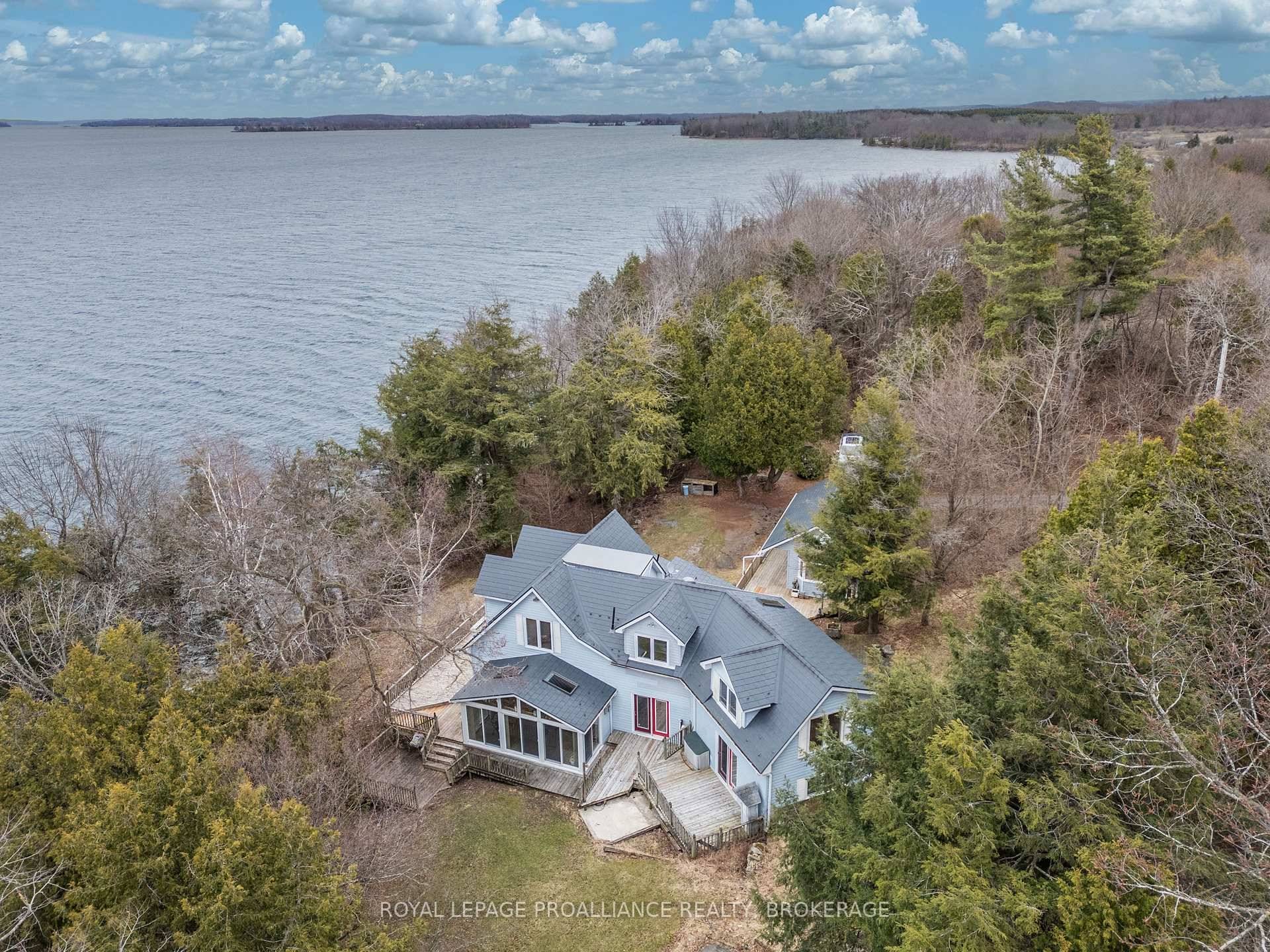 Incredible, private waterfront home with 505 feet of clean, deep shoreline on the St.