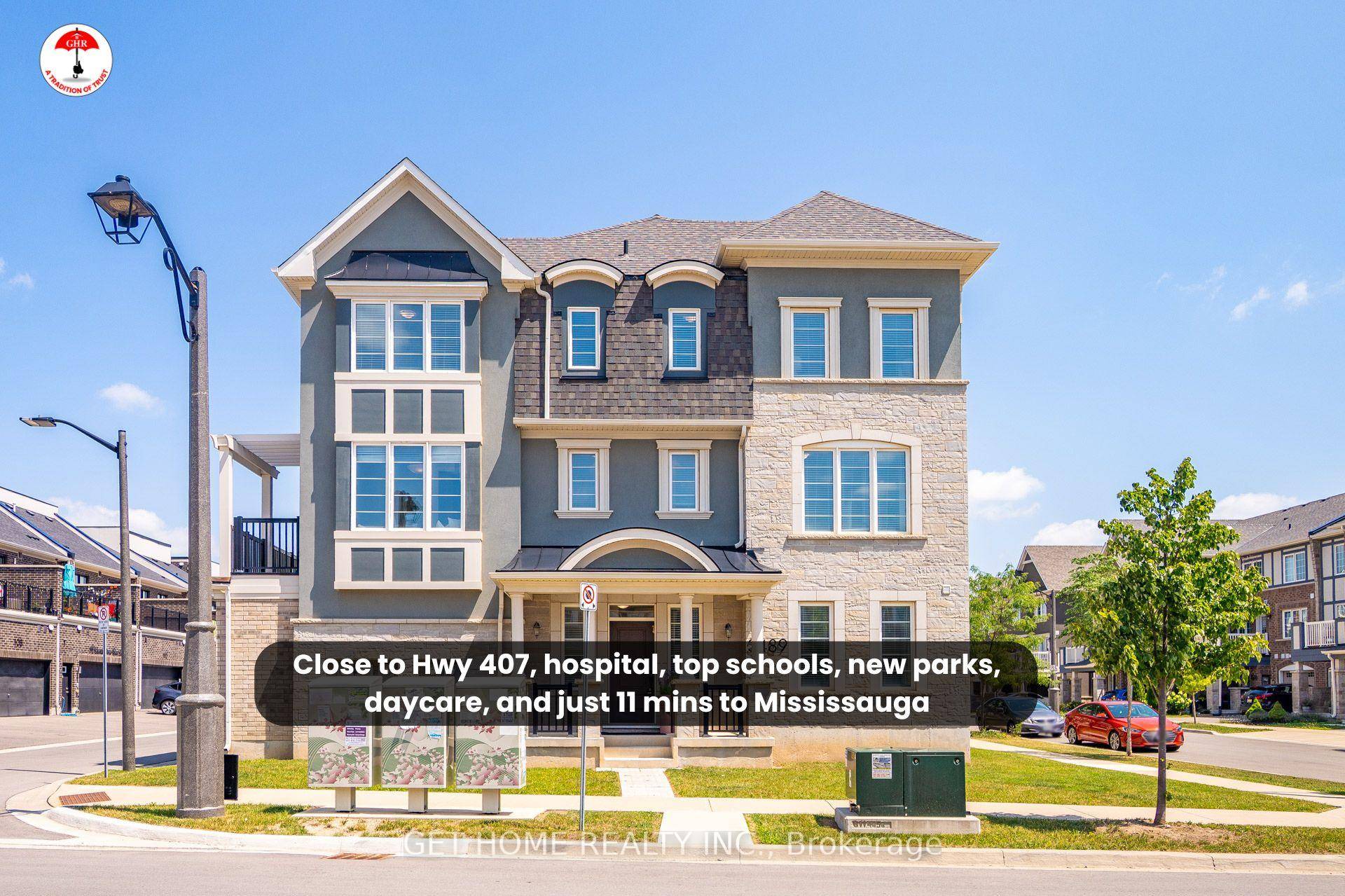 Luxury sun filled end unit townhome in prestigious Glenorchy, Oakville.