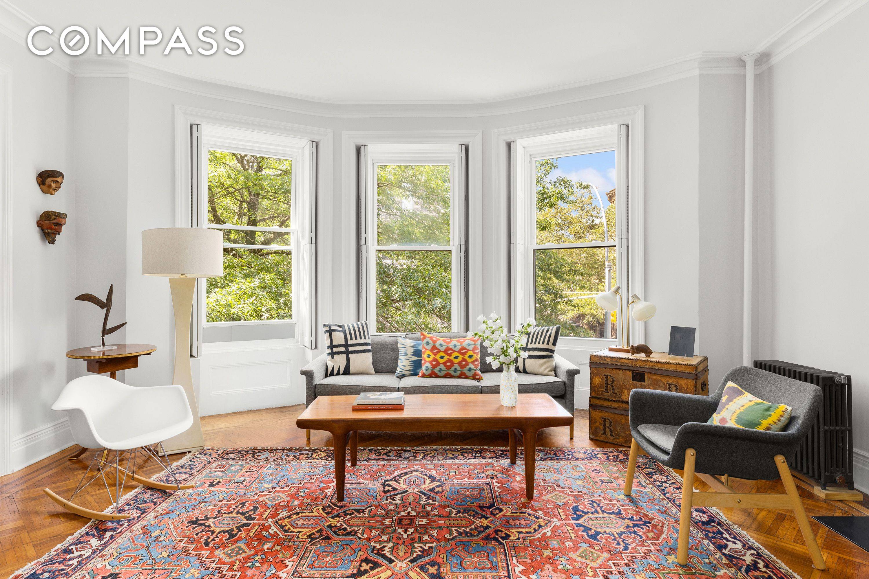 Welcome to 144 Garfield Place, 2R, an exceptionally bright, airy and sprawling corner unit on the second floor of a charming eight unit co op in prime Park Slope.