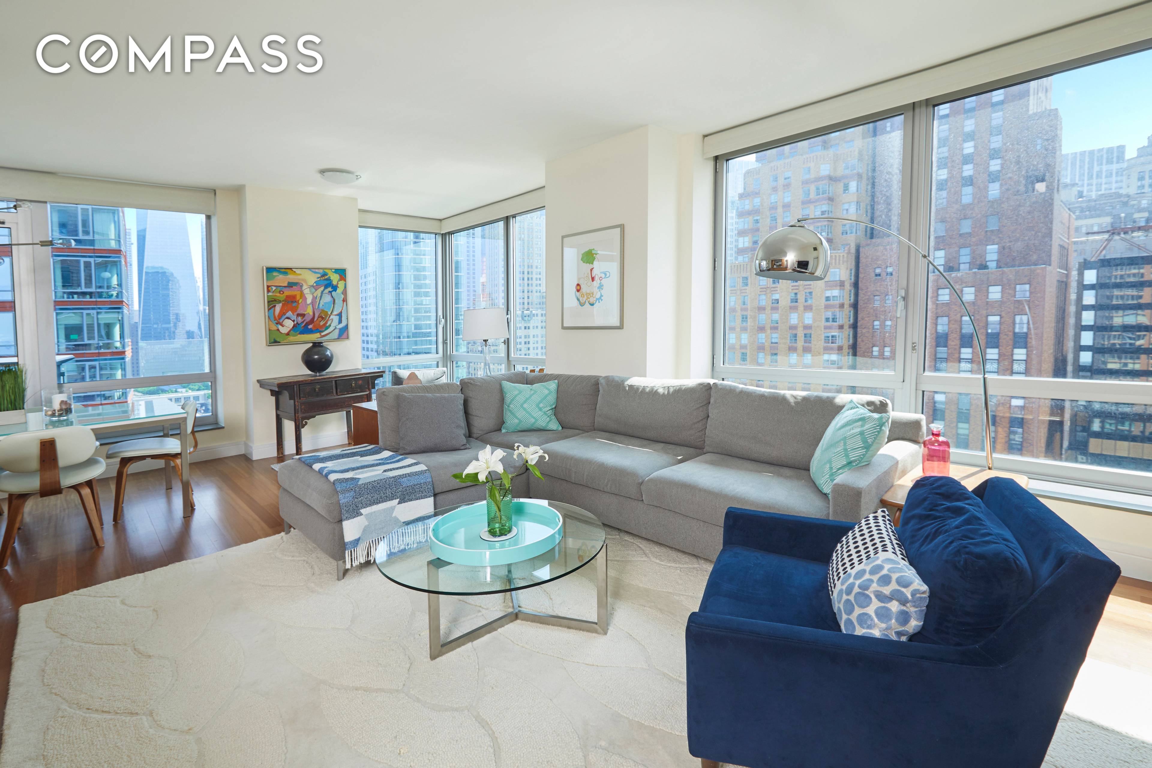 This bright and spacious corner large 1, 404 sq.