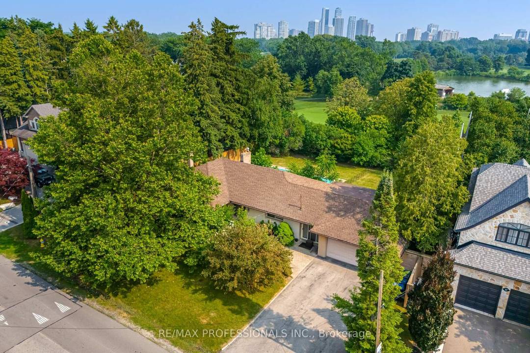 Stunning, matured treed lot, south facing back yard with 100' fully backing onto Islington Golf Course !