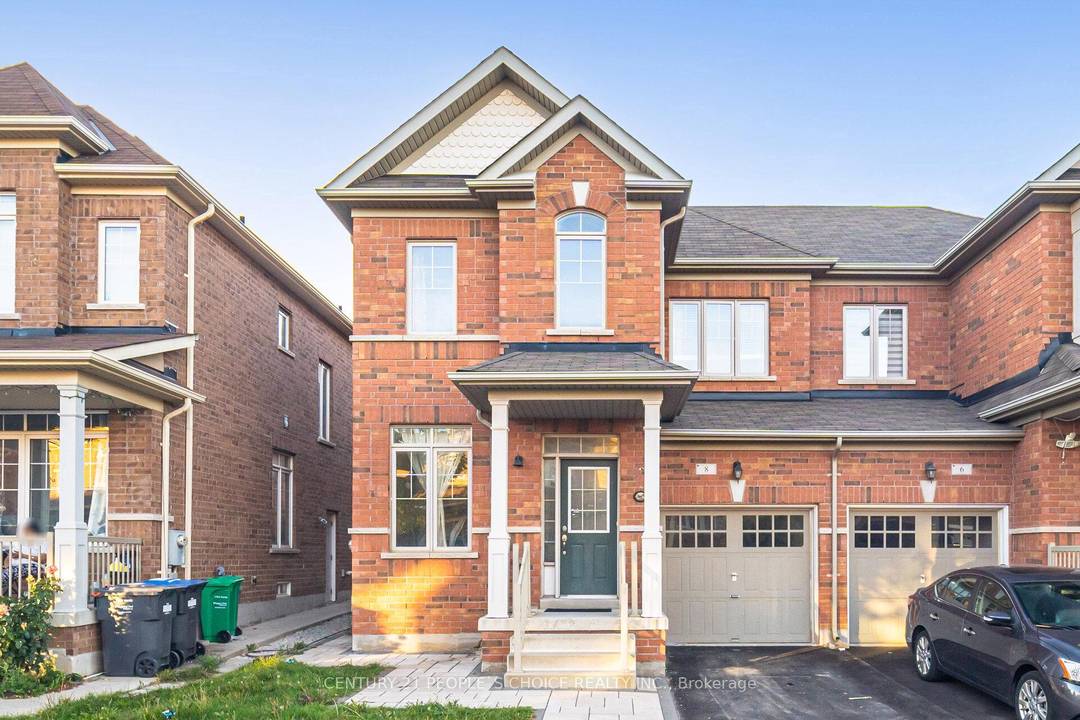 Beautiful Semi Detached Home Main amp ; 2nd Floor located at 8 Fitzgibson Rd, Brampton ON.