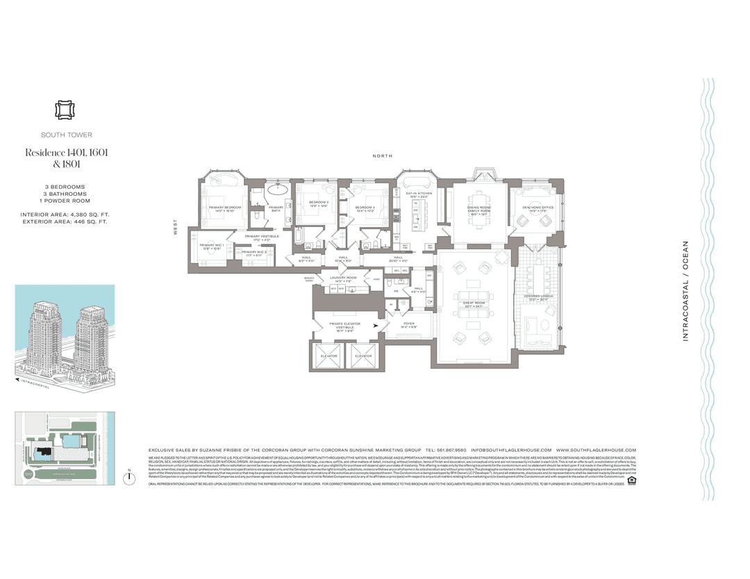South Tower Residence 1601 is available turnkey, priced at 18, 900, 000.