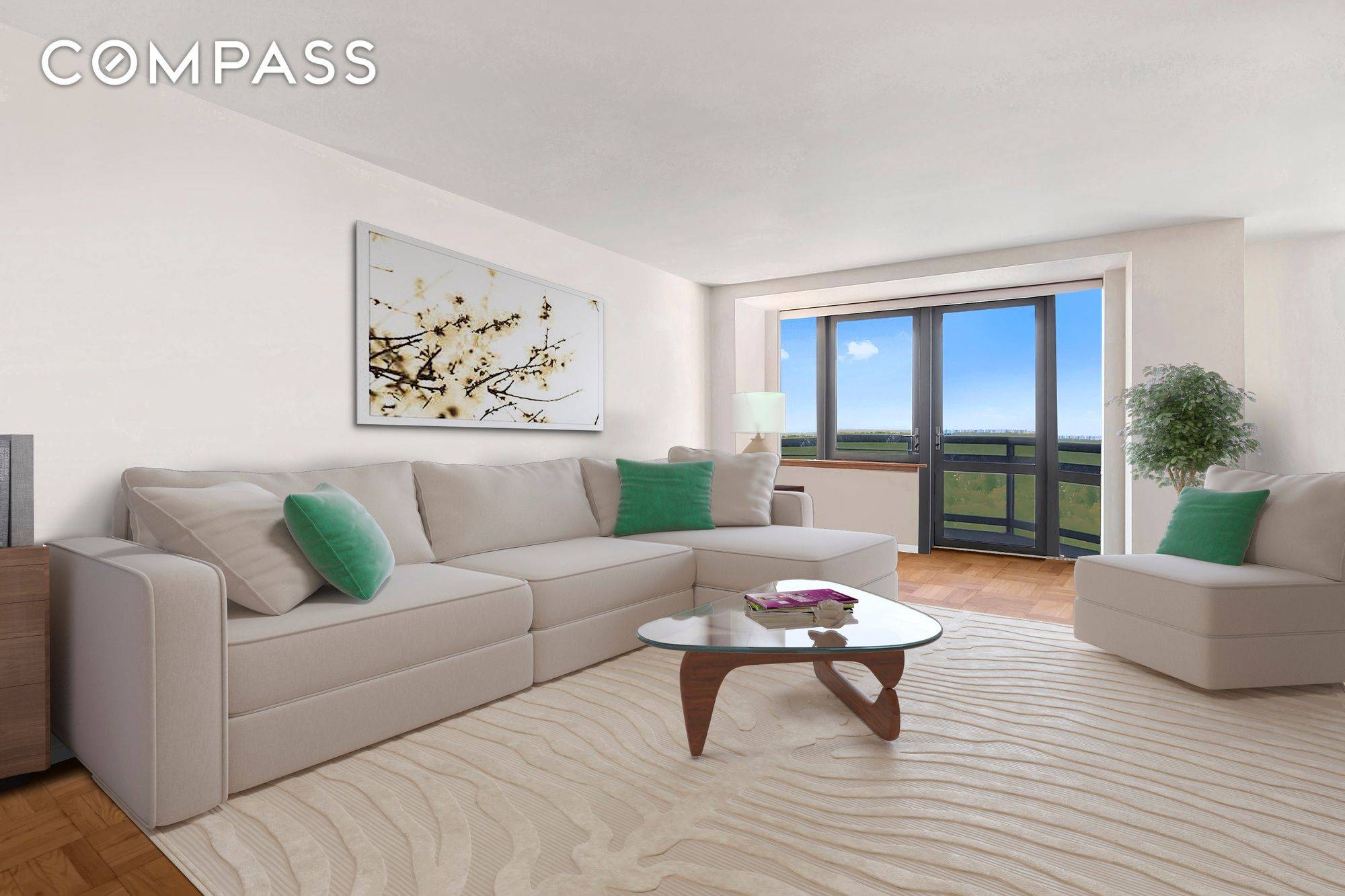 Experience incredible sunsets from this spacious, southwest, one bedroom, 1.